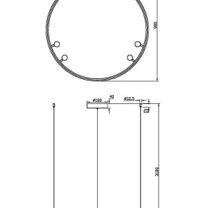 Подвесной светильник Satellite 3000-4000К 40Вт Подвесной светильник Maytoni MOD102PL-L42BK