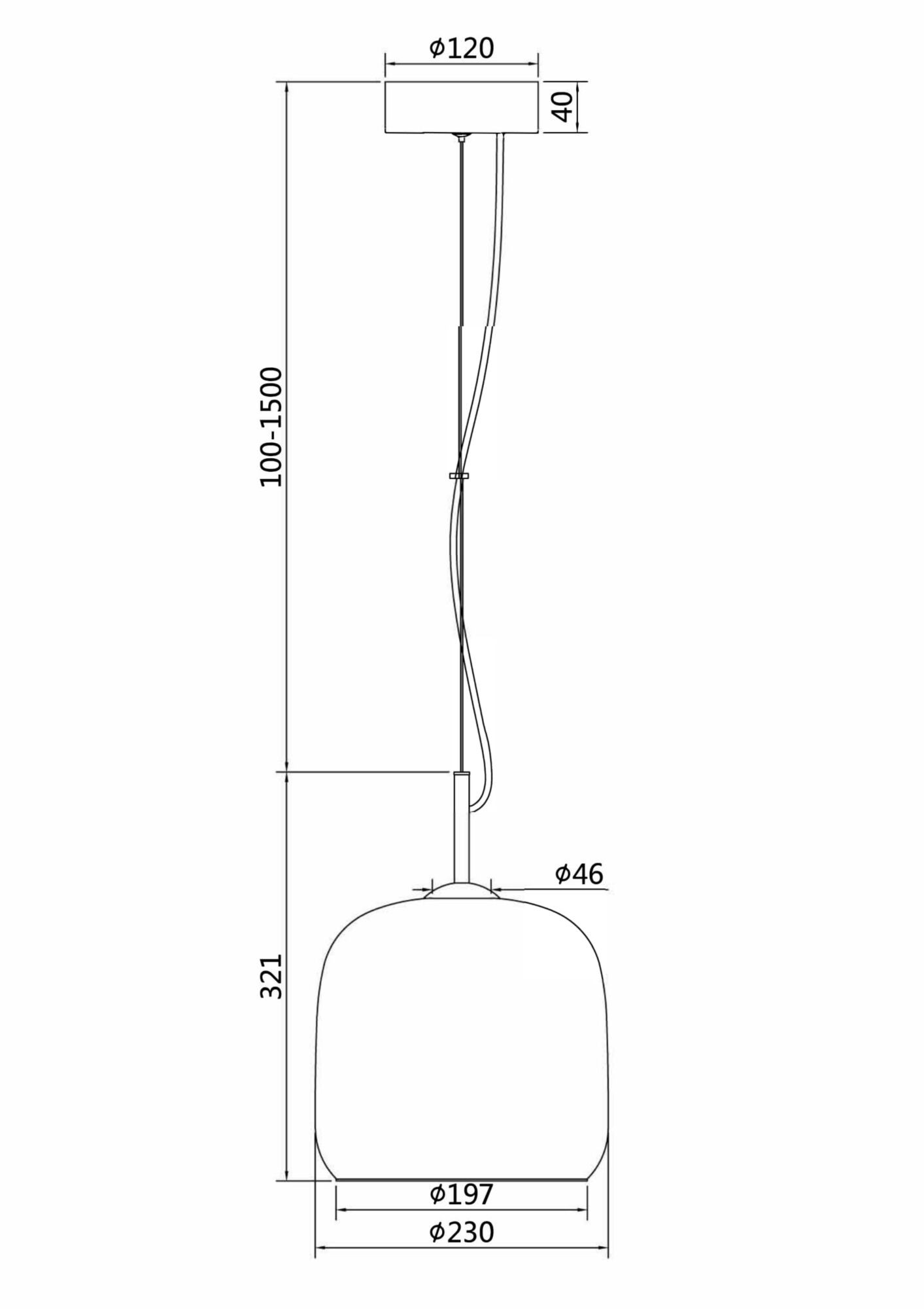 Подвесной светильник Madmen 3000K 6Вт Подвесной светильник Maytoni MOD128PL-L6BR — изображение 4