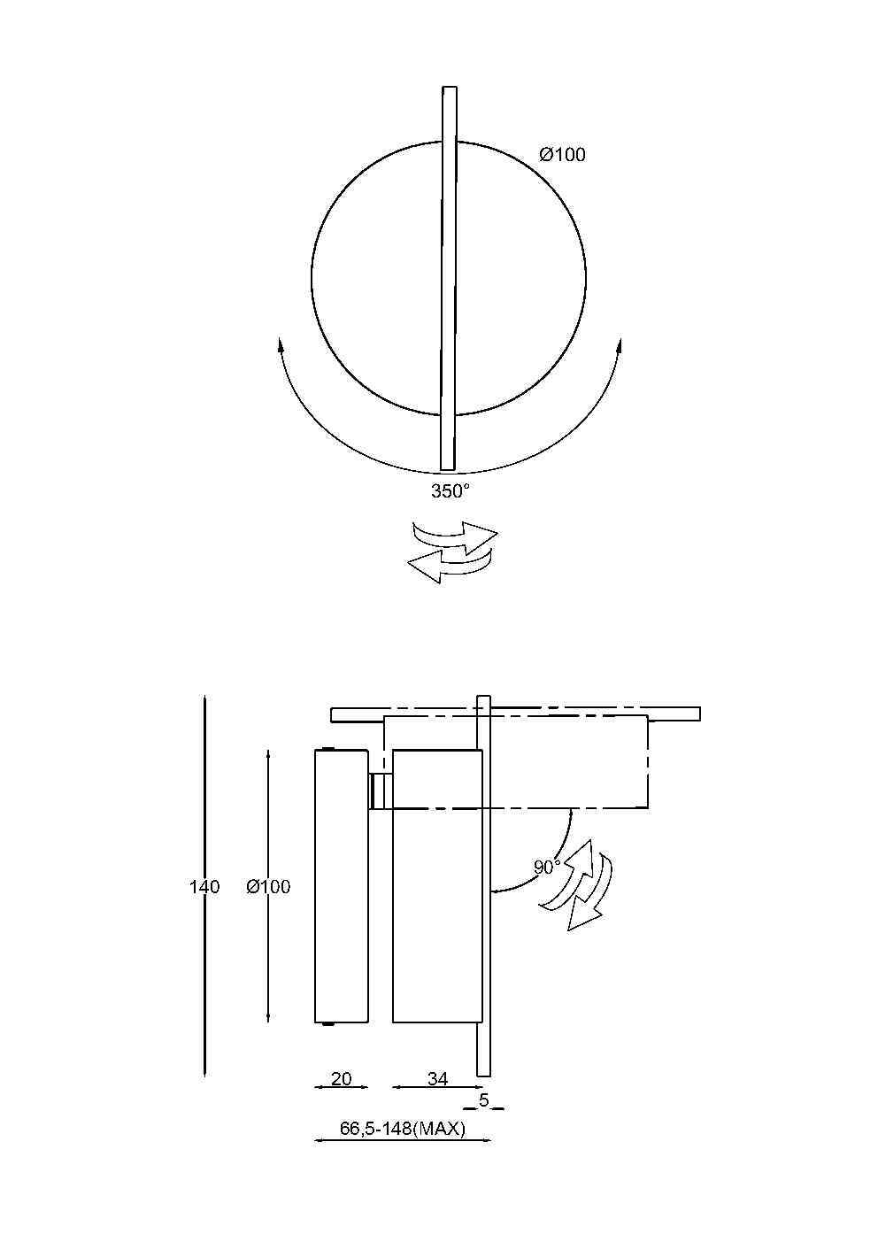 Настенный светильник (бра) Nuance 3000К 4Вт Настенный светильник (бра) Maytoni MOD180WL-L4B3K1 — изображение 2