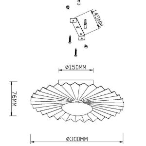 Настенный светильник (бра) Fiore 3000К 7Вт Настенный светильник (бра) Maytoni MOD233WL-L11BS3K