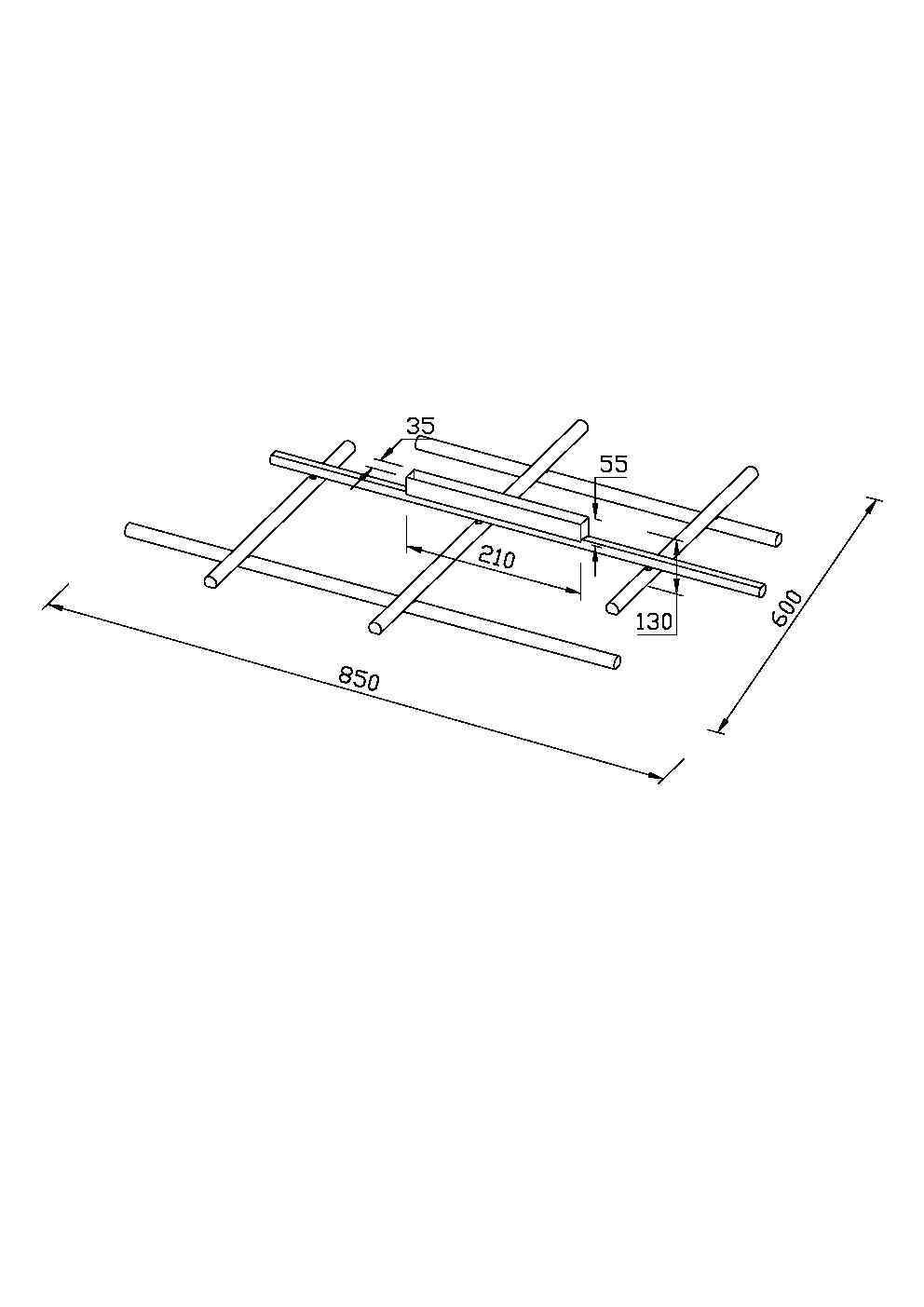 Потолочный светильник Radiance 3000К 50Вт Потолочный светильник Maytoni MOD278CL-L50G3K — изображение 3