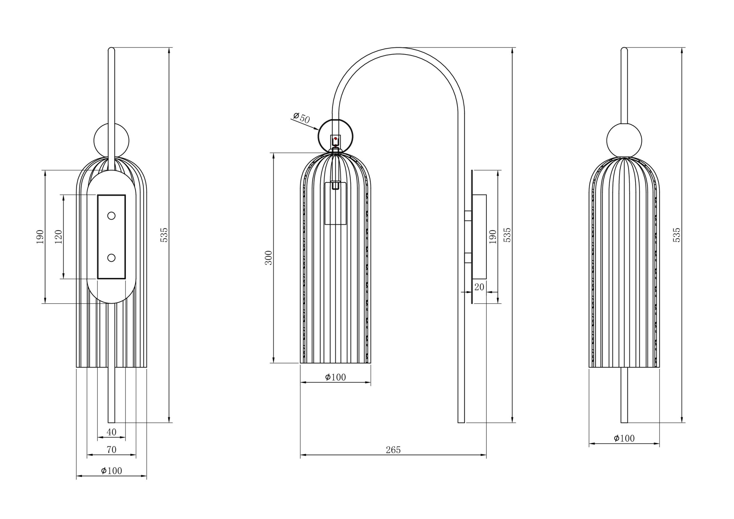 Настенный светильник (бра) Antic E14х1 40Вт Настенный светильник (бра) Maytoni MOD302WL-01CG — изображение 3