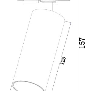 Трековый светильник Focus LED  Unity   4000K  12Вт Трековый светильник Technical TR021-1-12W4K