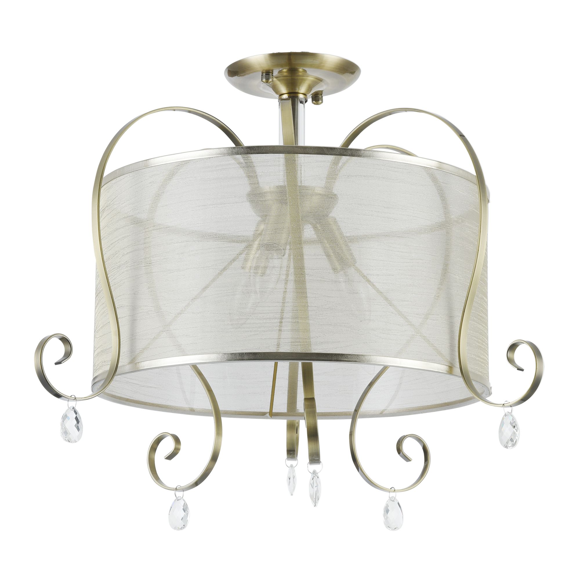 Светильники серии Simone выполнены в классическом стиле. Арматура цвета «античное серебро»