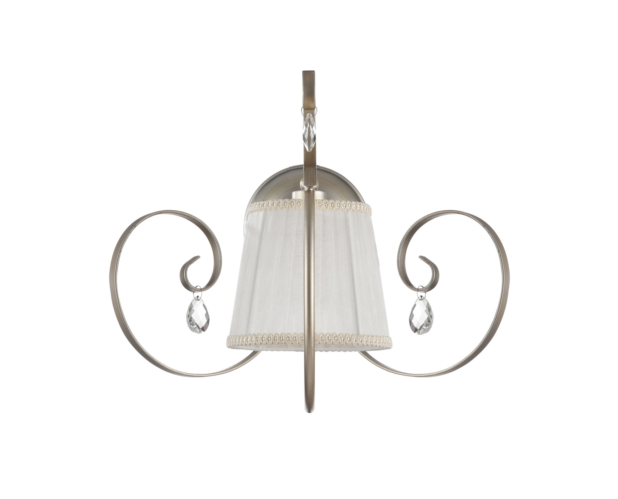 Светильники серии Simone выполнены в классическом стиле. Арматура цвета «античное серебро»