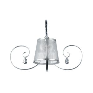 Светильники серии Simone выполнены в классическом стиле. Арматура цвета «античное серебро»