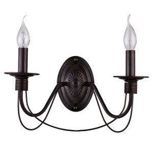 Серия светильников в классическом стиле. Подсвечники и основание для крепления рожков выполнены в виде катушек