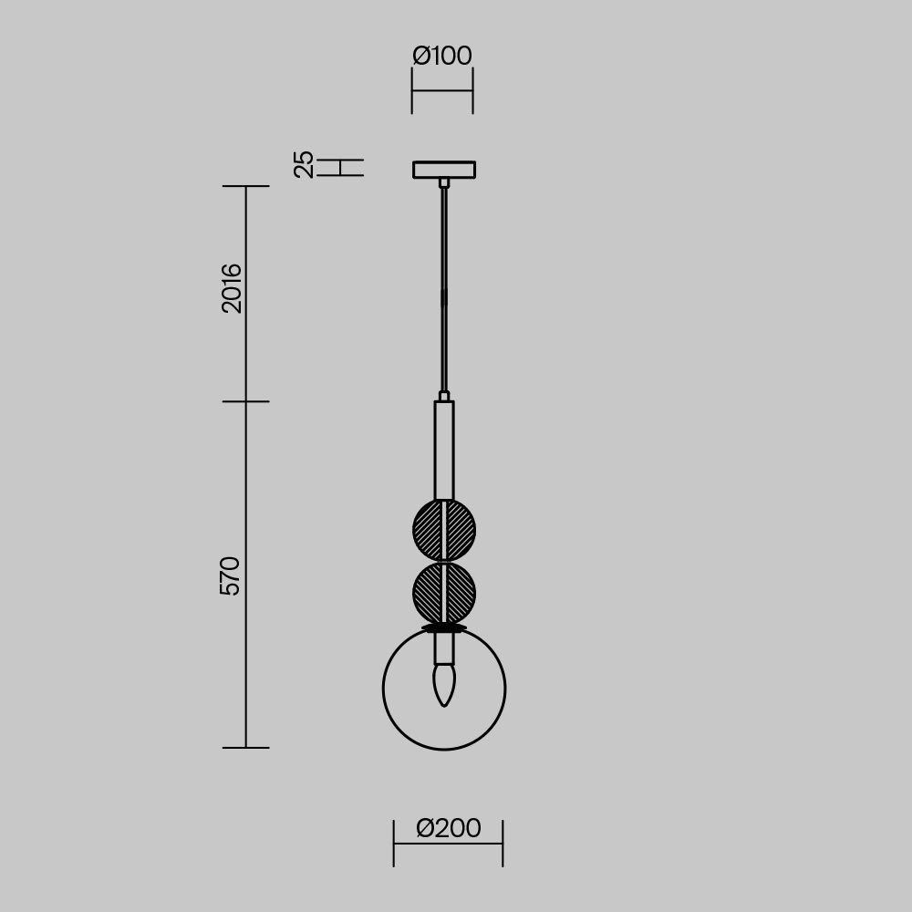 Подвесной светильник Freya FR5482PL-01BS2 — изображение 4