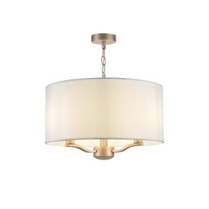 Серия Marika выполнена в современном стиле. Арматура золотого цвета сочетается с белыми абажурами из текстиля на ПВХ. Светильники подходят практически для всех современных интерьеров. Подвесной светильник Freya FR5671PL-03G