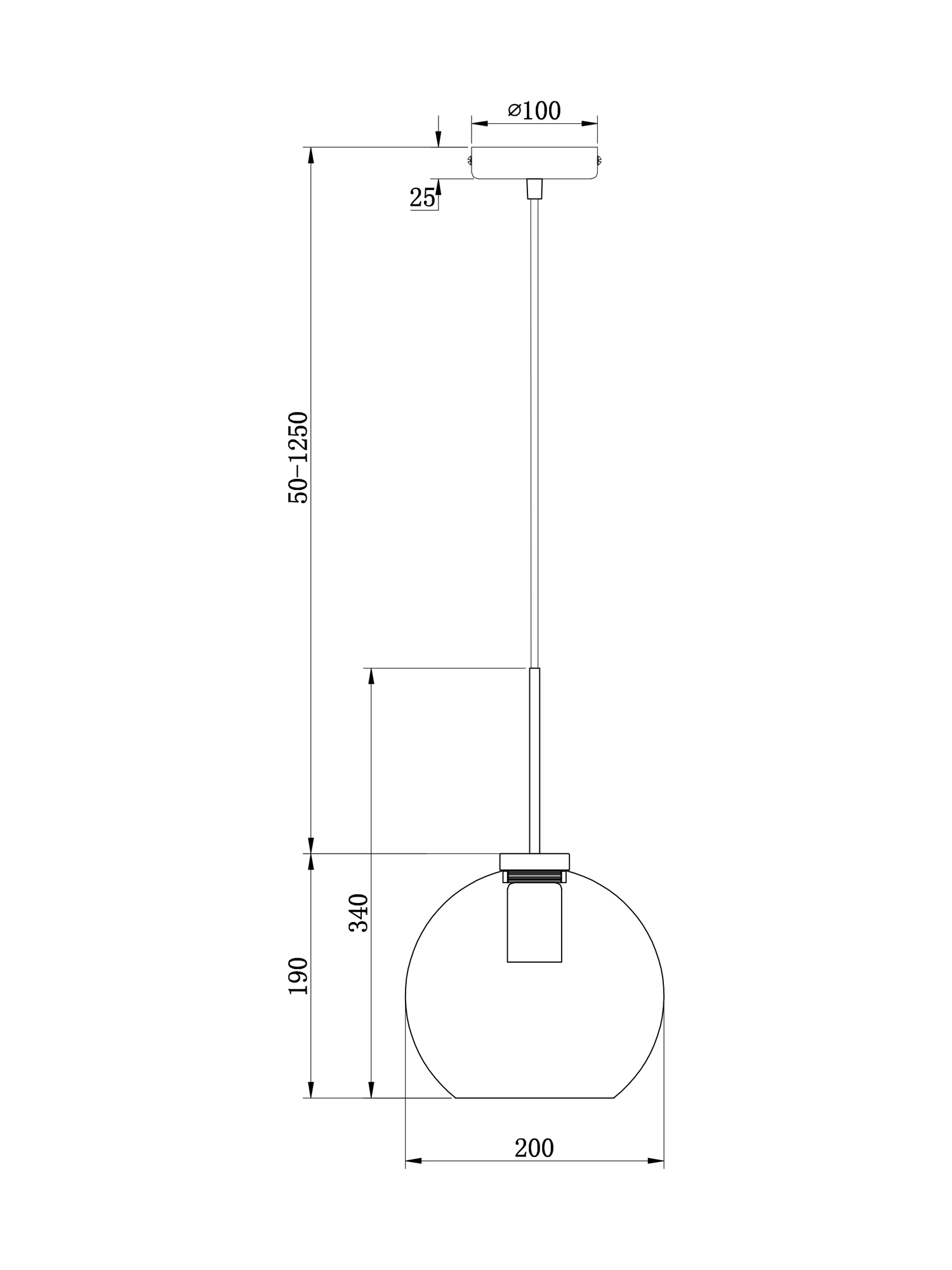 Подвесной светильник Freya FR8002PL-01BS — изображение 2