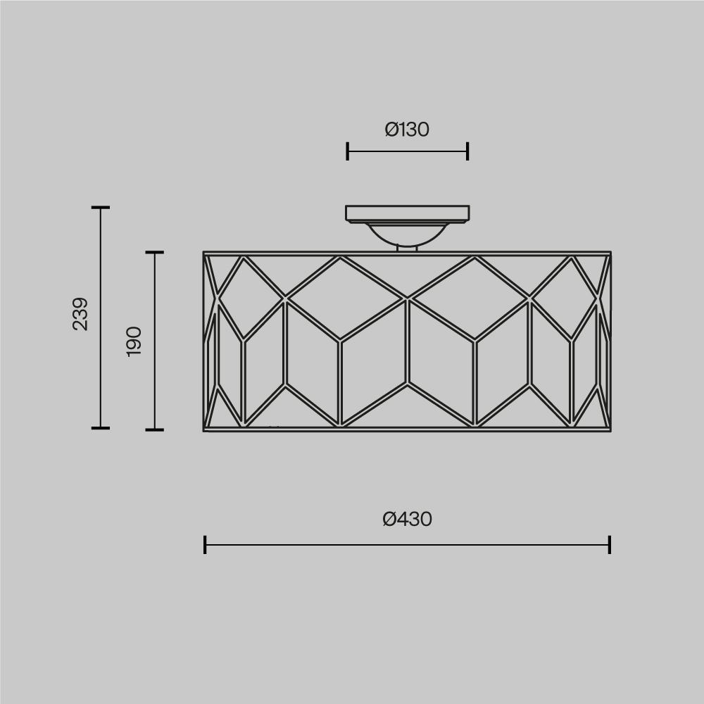 Потолочный светильник Messina E27х3 60Вт Потолочный светильник Maytoni H223-PL-03-G — изображение 4