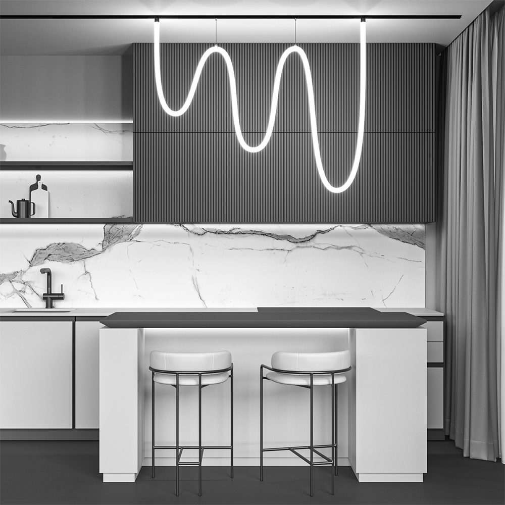 Трековый подвесной светильник Tau Exility 4000K 100Вт 360° Трековый подвесной светильник Technical TR101-2-100W4K-B — изображение 4