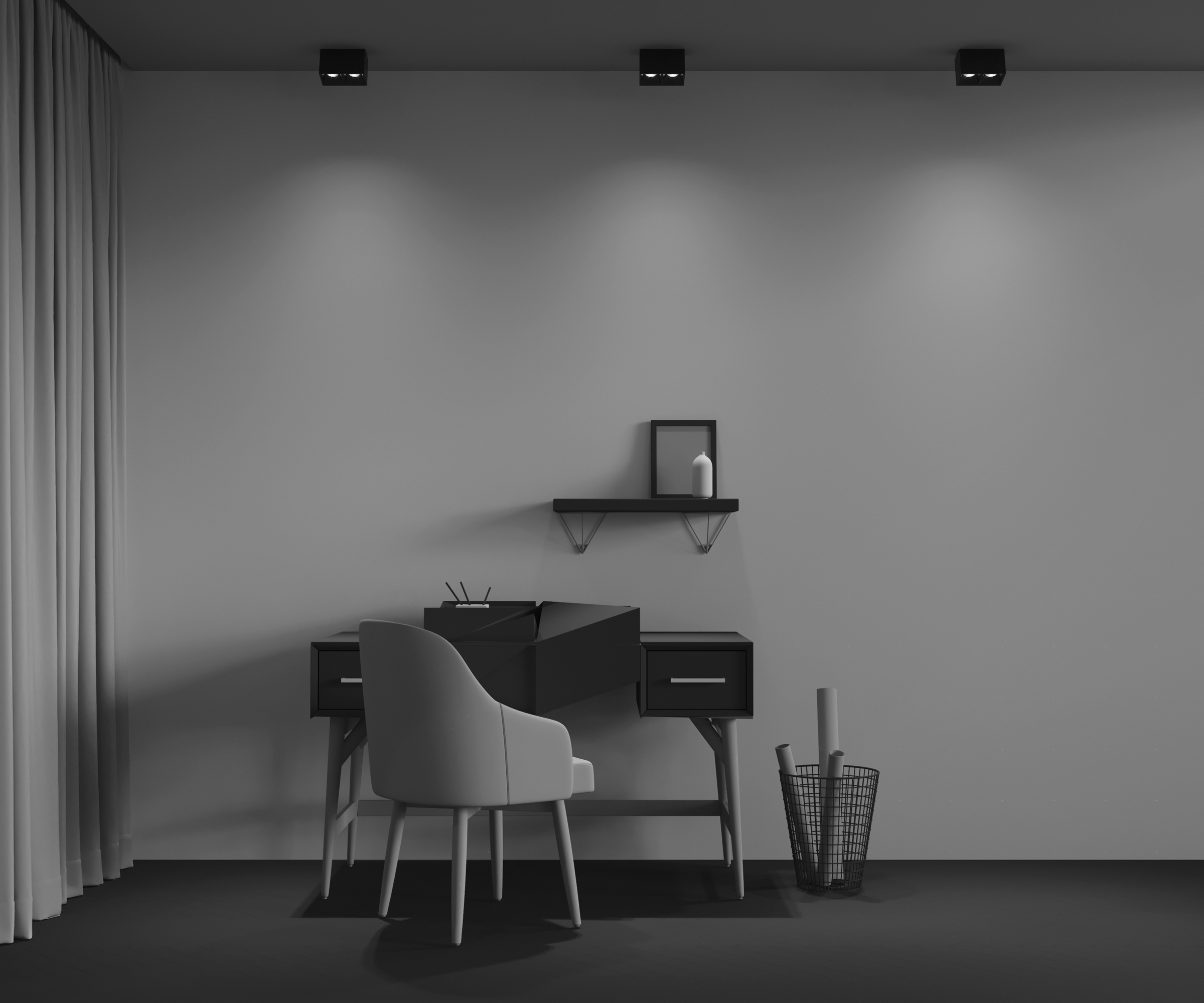 Потолочный светильник Alfa LED 4000K 2x12W 45° Потолочный светильник Technical C065CL-02-L12W4K-B — изображение 4