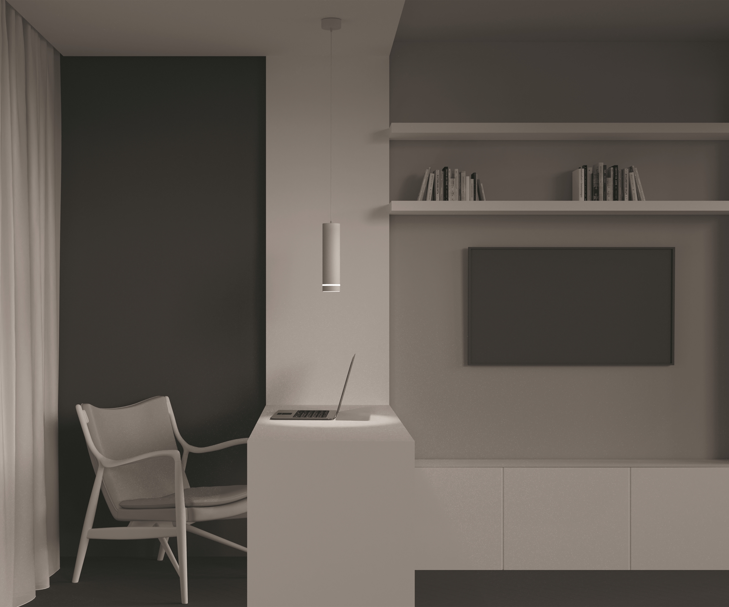 Подвесной светильник Orlo 4000K 1x12Вт 120° Подвесной светильник Technical P085PL-12W4K-W — изображение 3