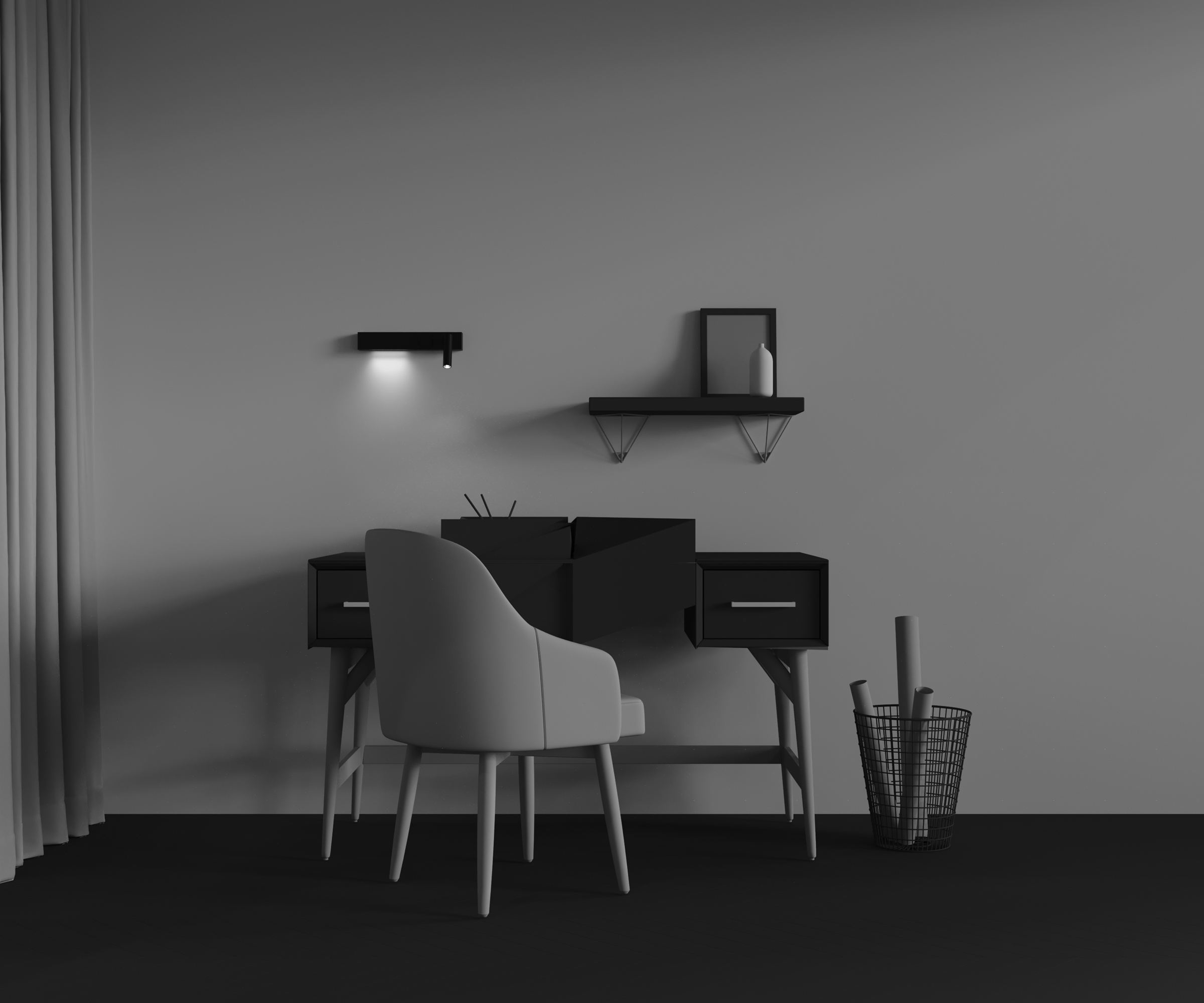 Настенный светильник (бра) Comodo 3000К 8Вт IP 20 Настенный светильник (бра) Technical C031WL-L8B3K1 — изображение 3