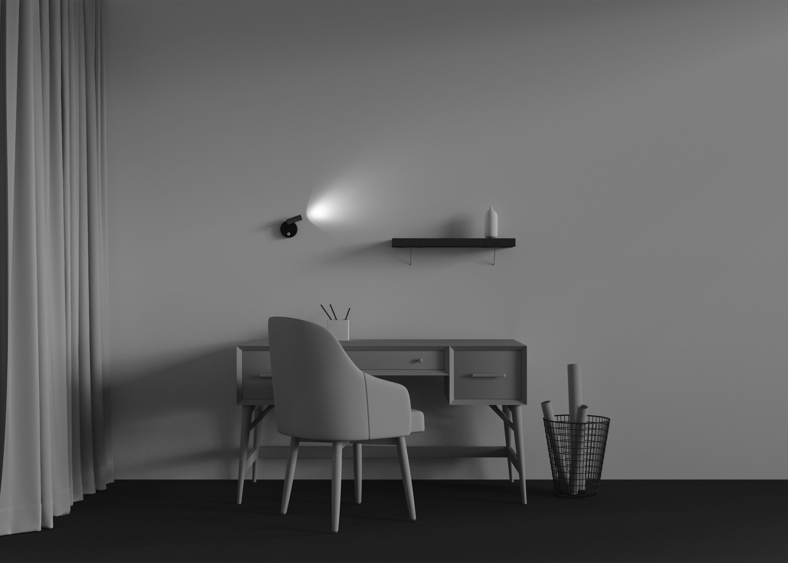 Настенный светильник (бра) Twist 3000K 3Вт IP 20 Настенный светильник (бра) Technical C081WL-L3BBS3K — изображение 3