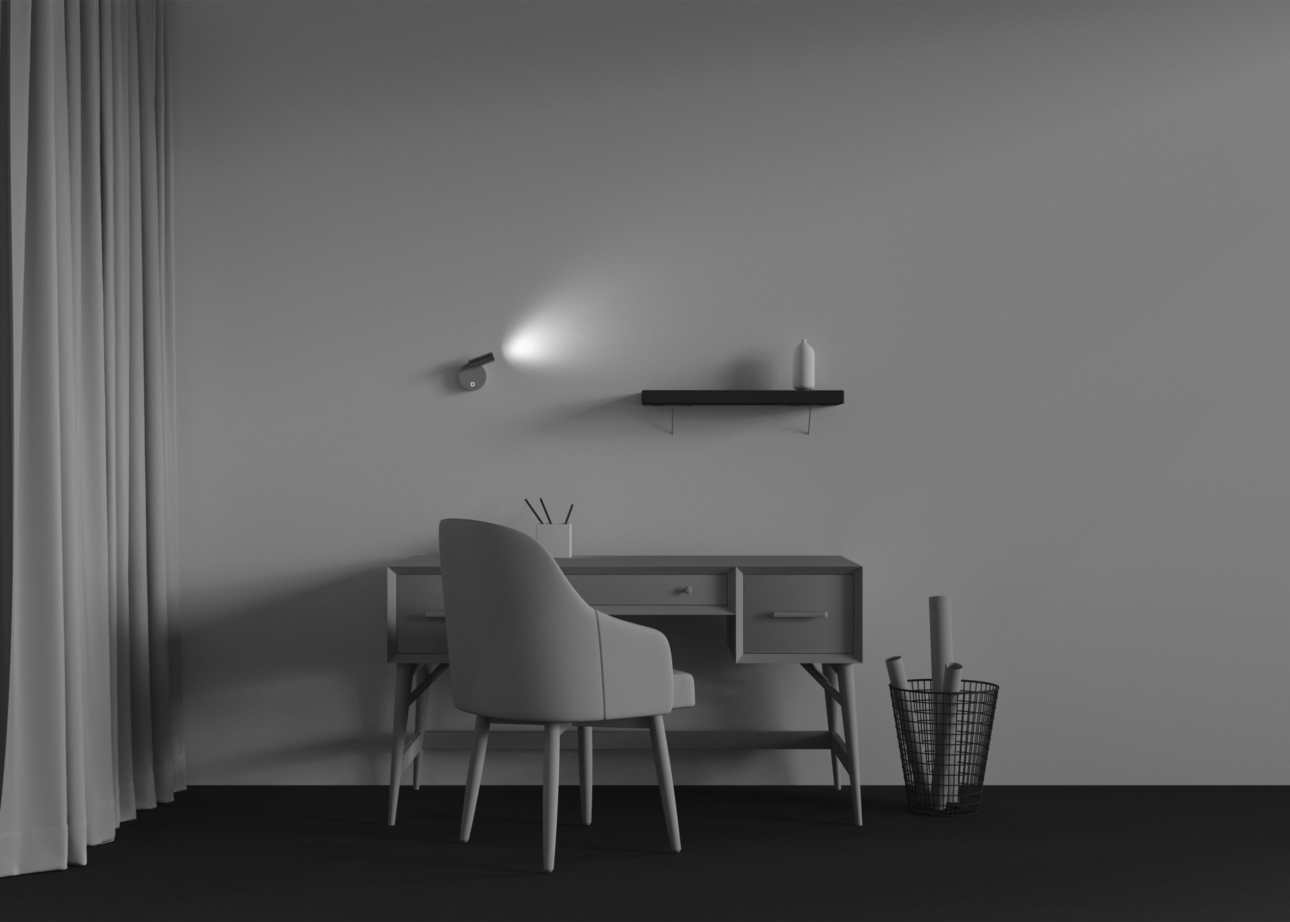 Настенный светильник (бра) Twist 3000K 3Вт IP 20 Настенный светильник (бра) Technical C081WL-L3WBS3K — изображение 2