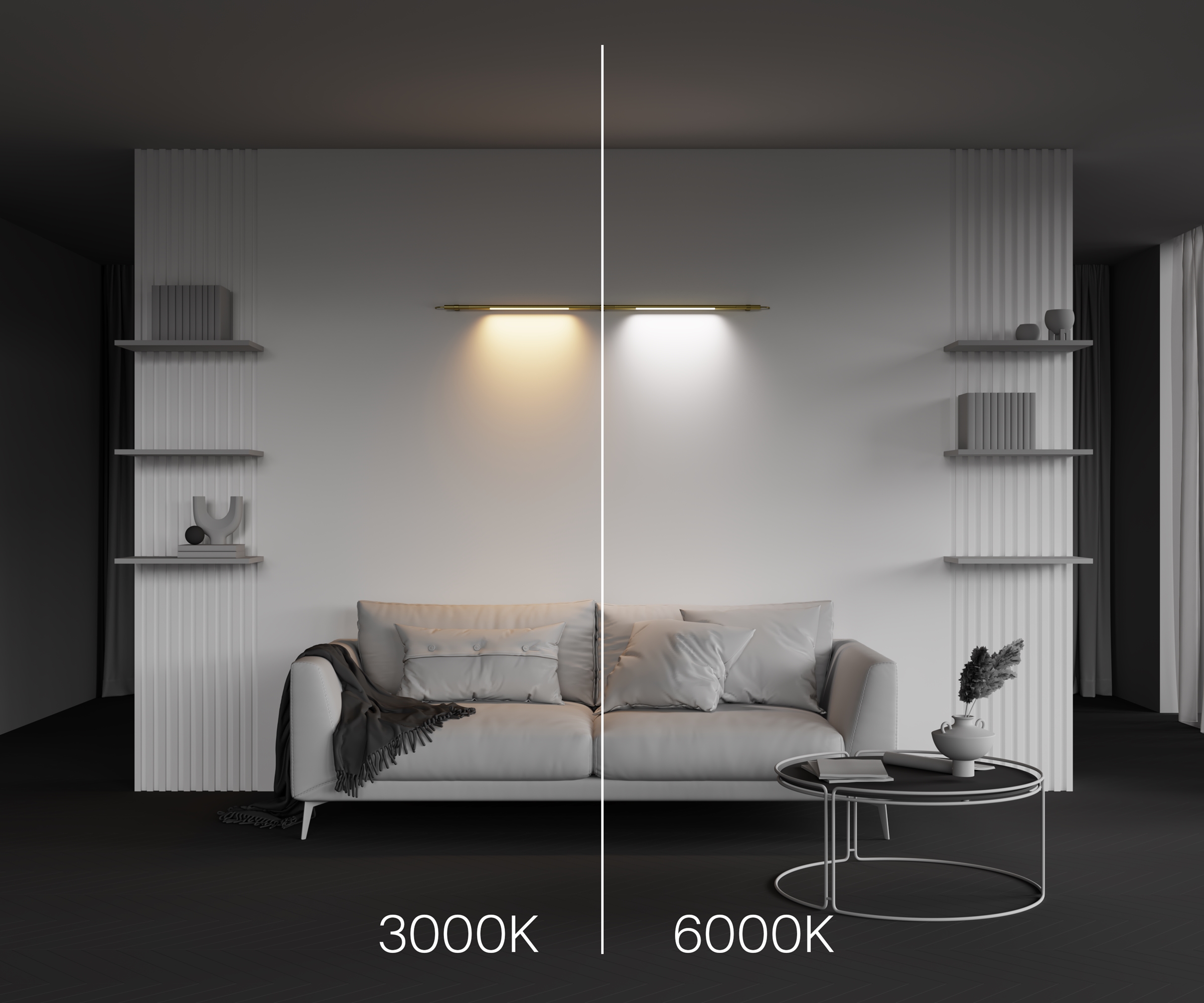 Светильник Basis для системы освещения Axity 3000/6000К 12Вт 120° Светильник Technical C100CL-L500-12W3-6K-BS — изображение 4