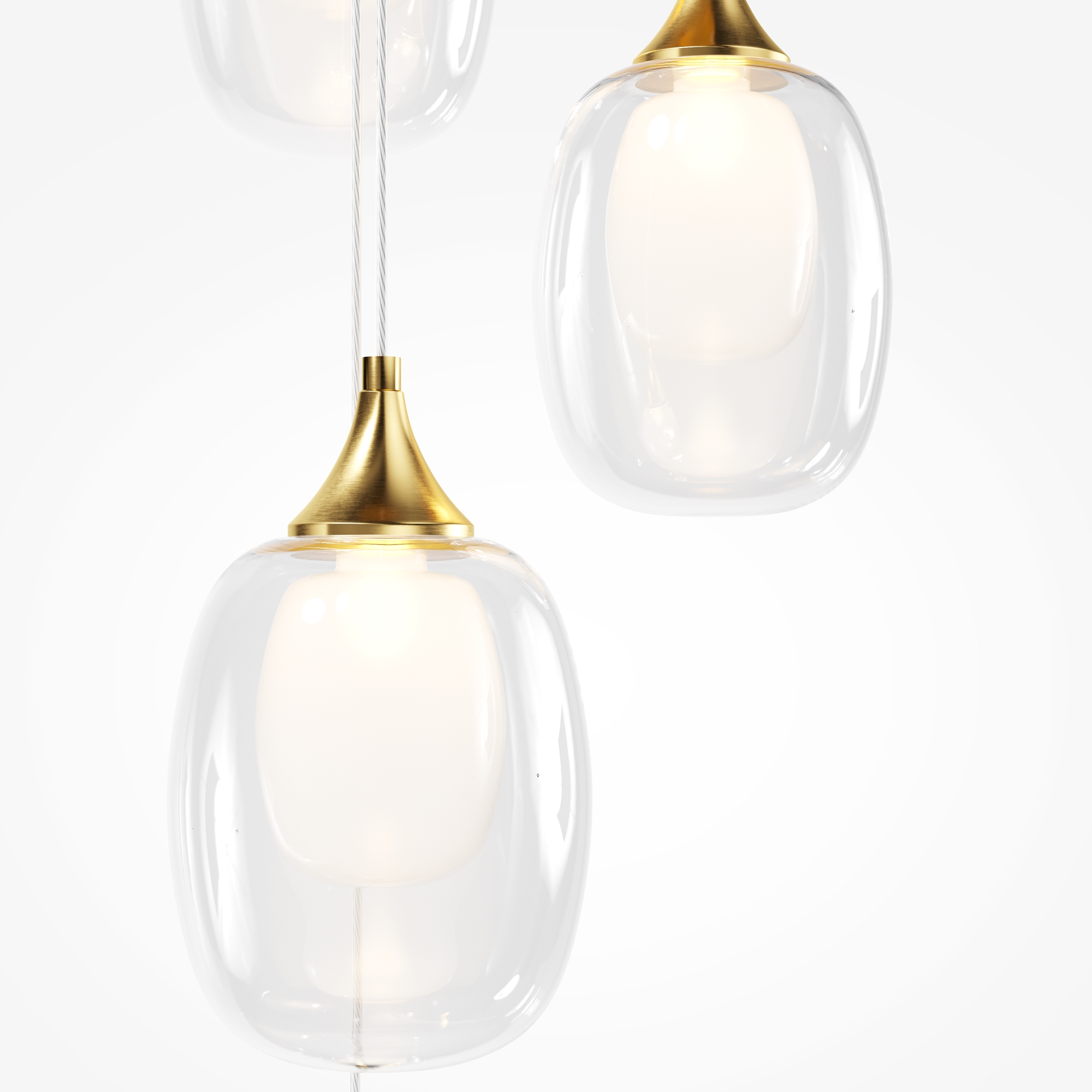 Подвесной светильник Aura E14х5 Подвесной светильник Maytoni MOD016PL-05BS — изображение 3