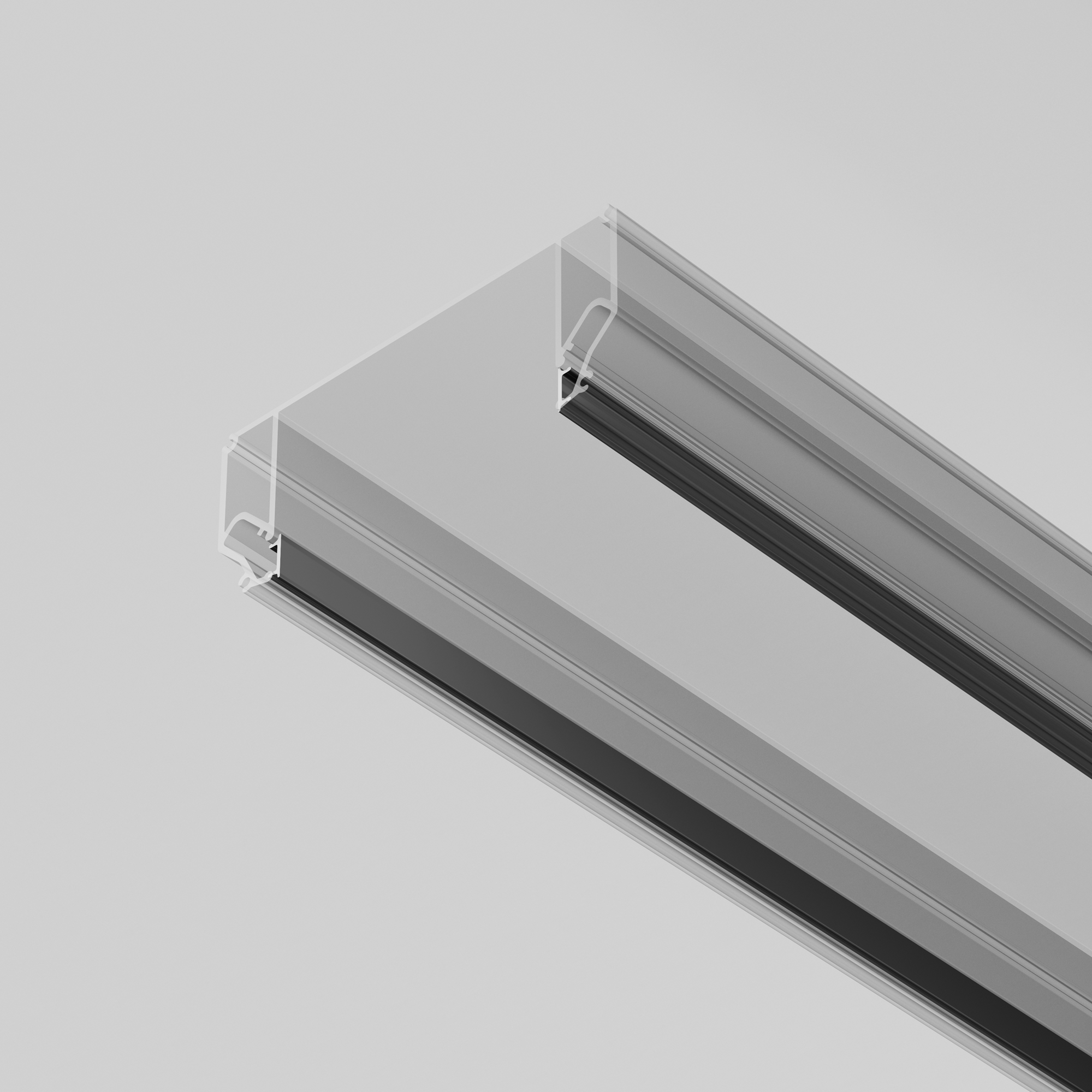 Вставка - заглушка 4м. для профиля ALM-9940-SC Комплектующие для профиля Technical ALM012-SC-B — изображение 4