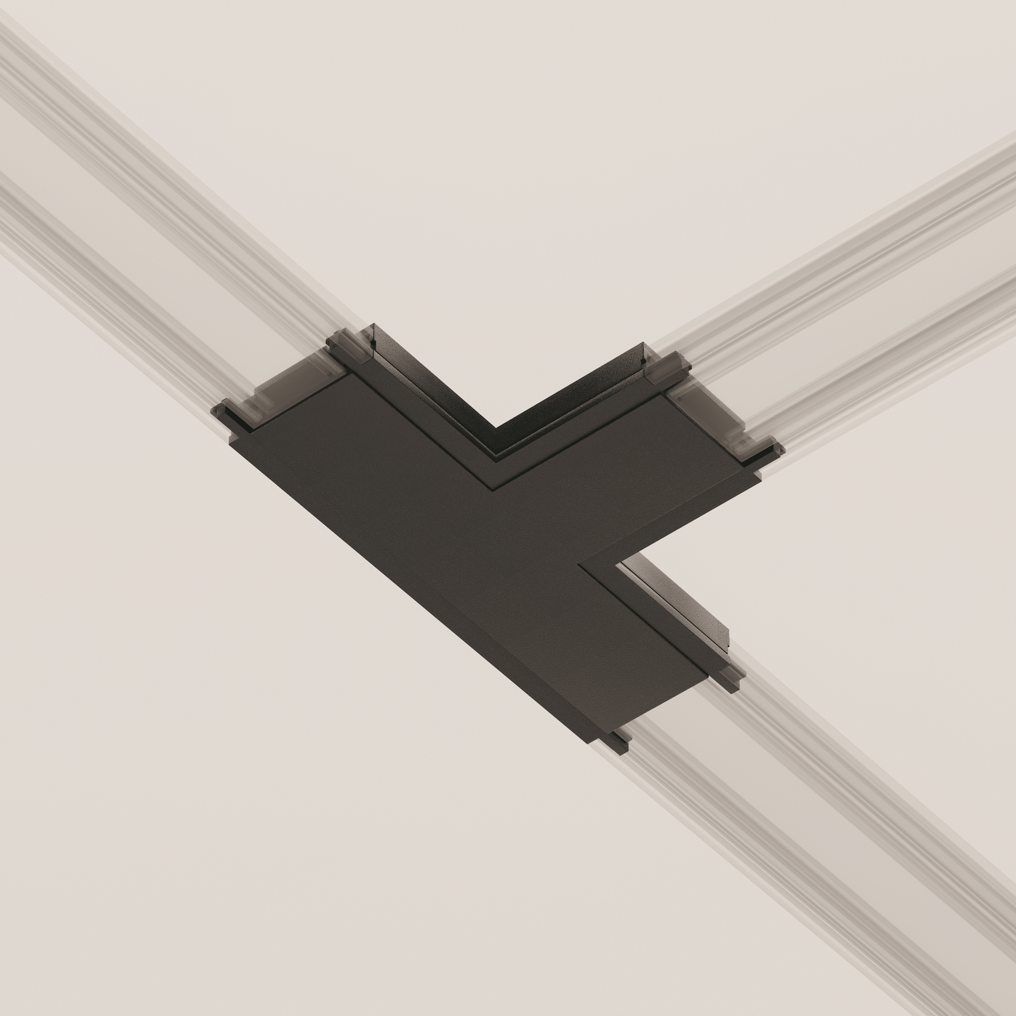 Коннектор питания T-образный Radity черный Комплектующие для систем освещения с токоведущими элементами Technical TRA084CT-11B — изображение 2