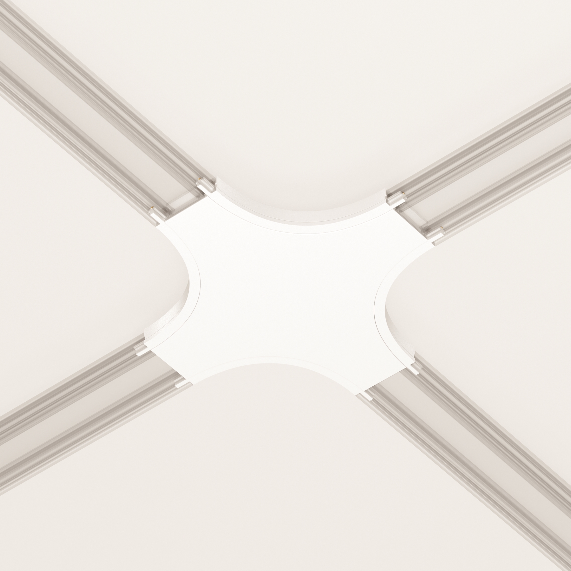 Коннектор питания X-образный Radity белый Комплектующие для систем освещения с токоведущими элементами Technical TRA084CX-11W — изображение 2