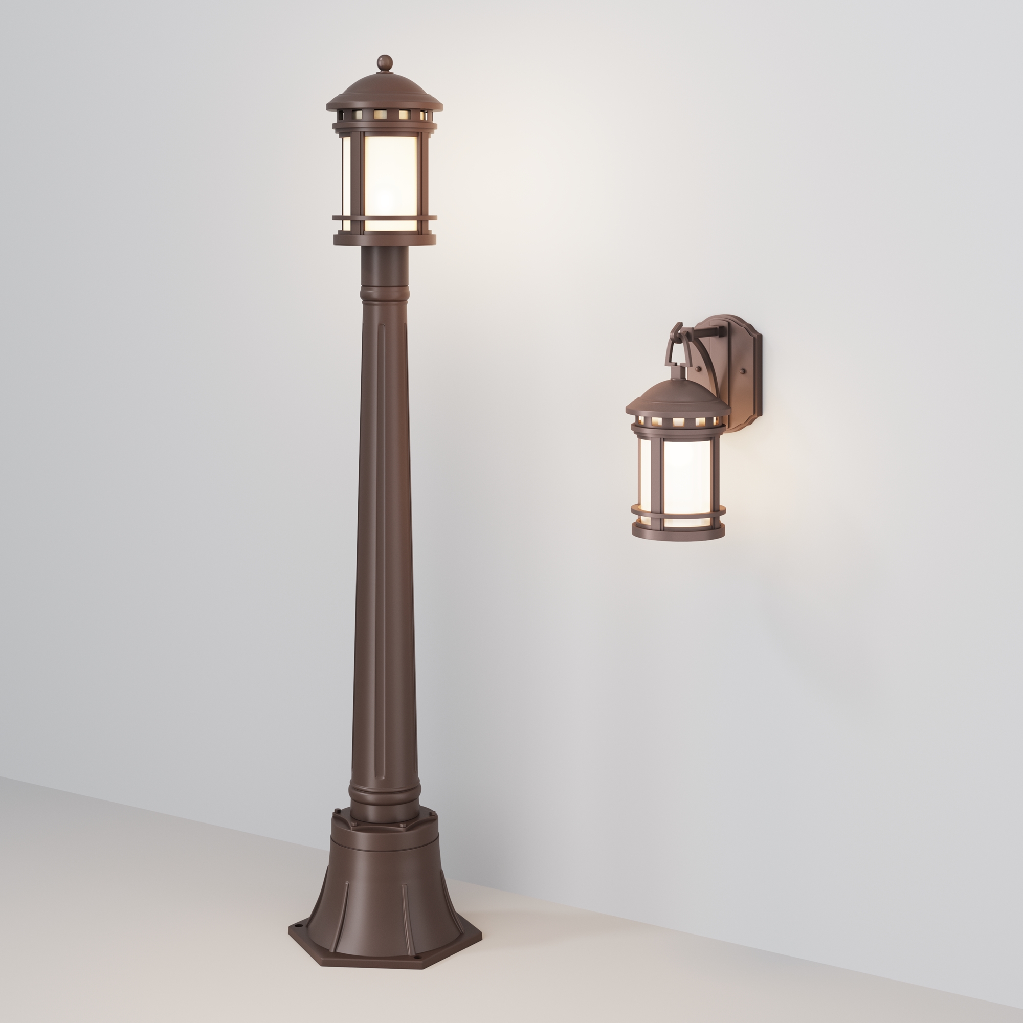 Настенный светильник (бра) Salamanca E27х1 60Вт IP 44 Уличный настенный светильник Outdoor O031WL-01BR — изображение 4