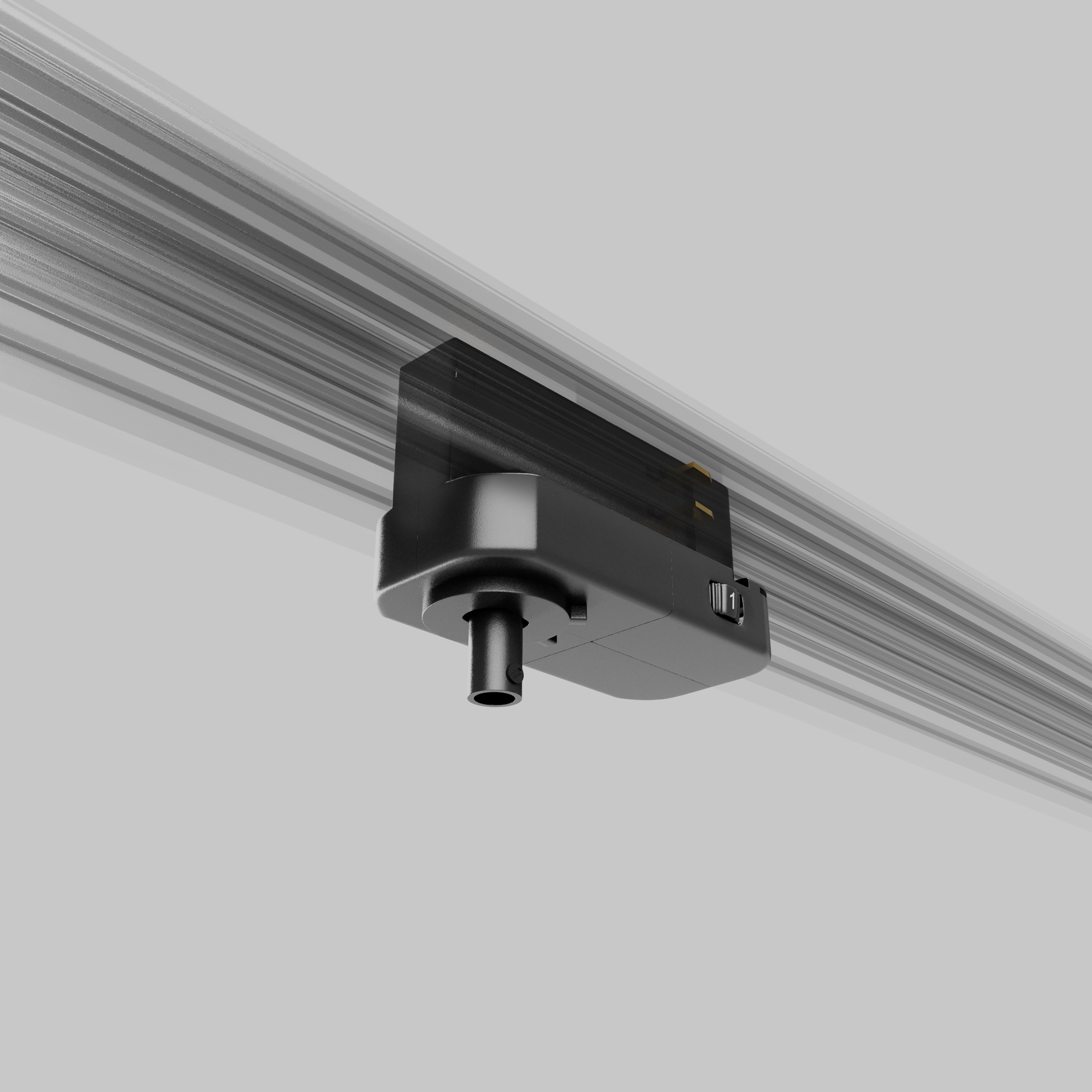 Коннектор для подвесного светильника Trinity TRA005-3-A-B, черный Комплектующие для систем освещения с токоведущими элементами Technical TRA005-3-A-B — изображение 4