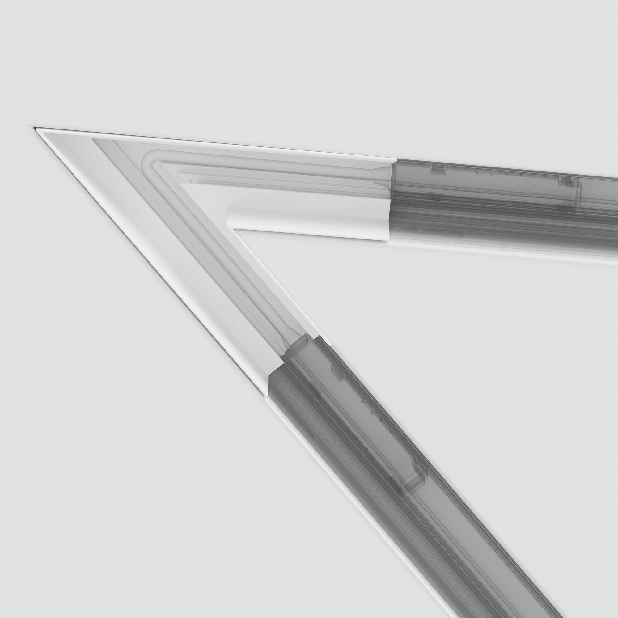 Угол-соединитель 45° Gravity встраиваемый белый Комплектующие для встраиваемой трековой системы Technical TRA010CLS-42W — изображение 3