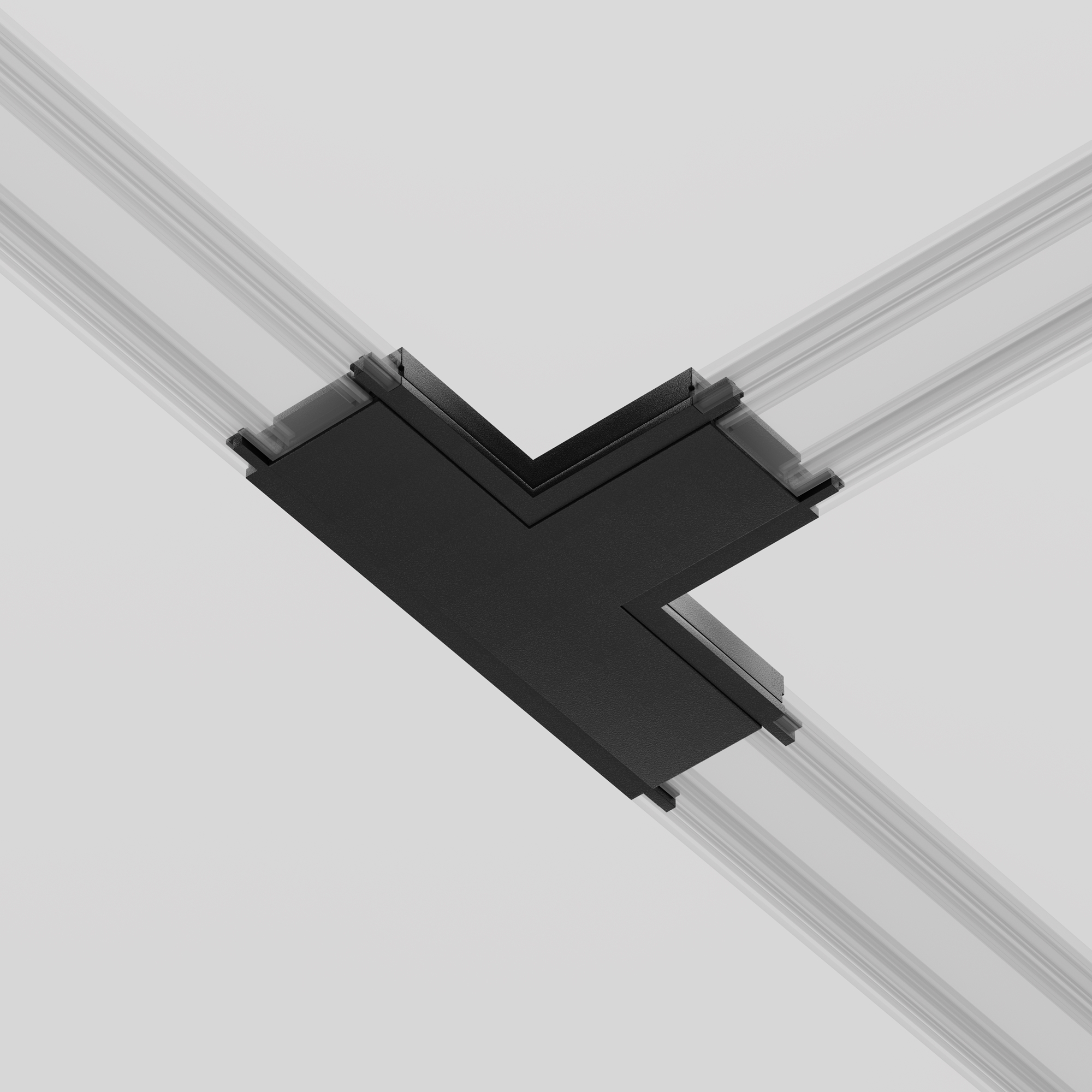 Коннектор питания T-образный Radity черный Комплектующие для систем освещения с токоведущими элементами Technical TRA084CT-11B — изображение 4