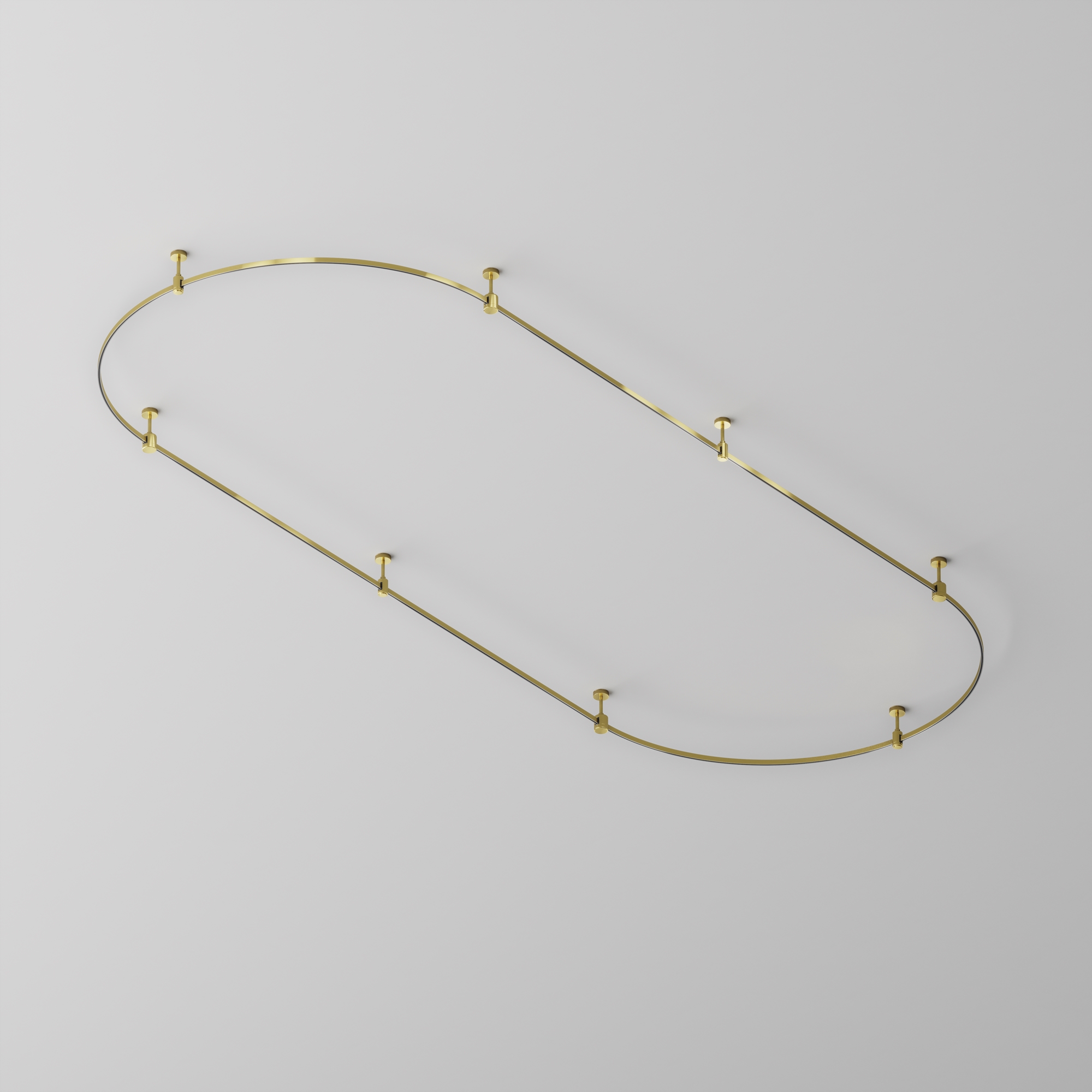 Шинопровод круглый из полукругов 1200мм Flarity латунь Шинопровод накладной/подвесной Technical TRX154-2SR-D1200-BS — изображение 4