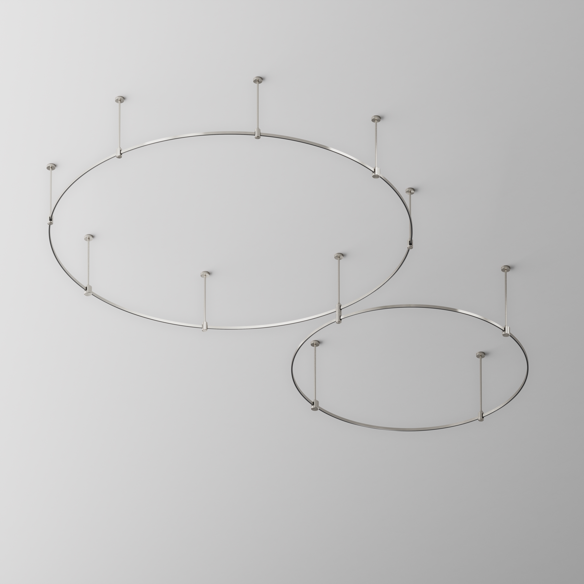 Шинопровод круглый из полукругов 1800мм Flarity платина Шинопровод накладной/подвесной Technical TRX154-2SR-D1800-PT — изображение 4