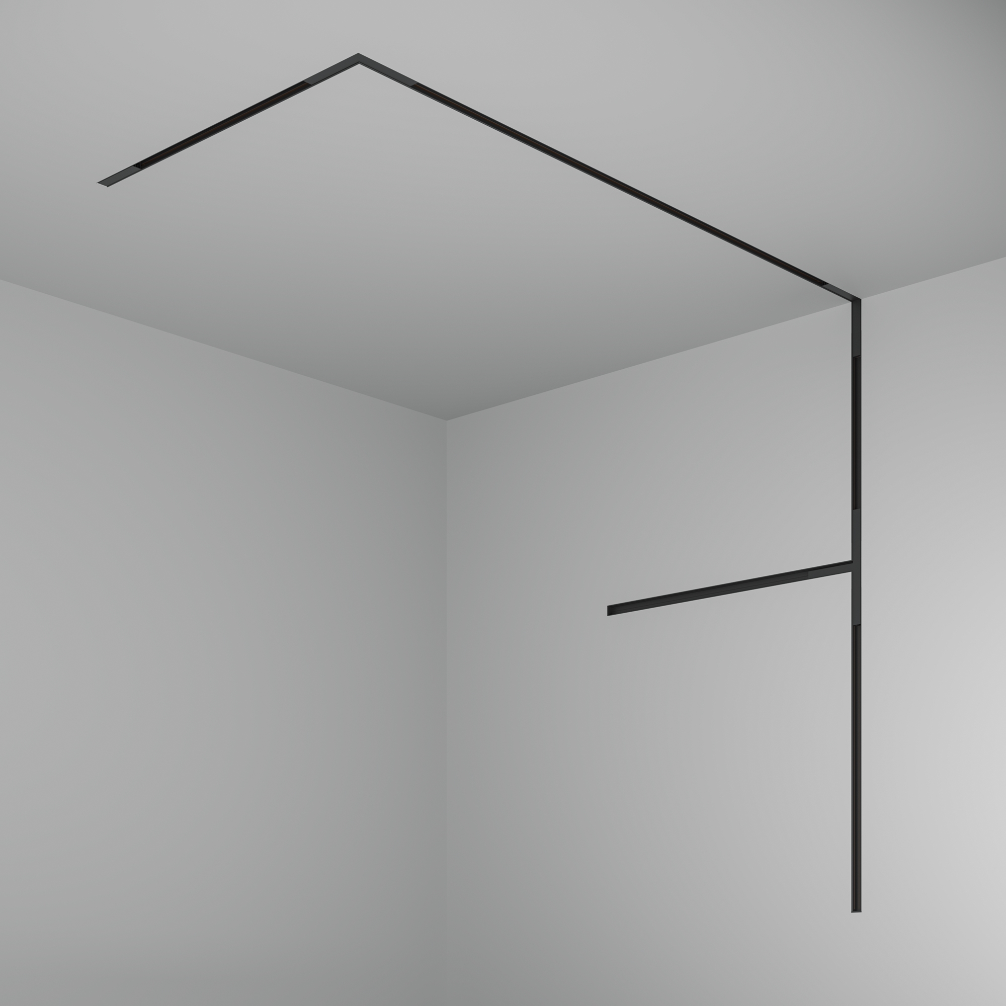 Шинопровод 3м встраиваемый под ГКЛ 12,5мм Basity, черный Шинопровод встраиваемый Technical TRX172-123B — изображение 4