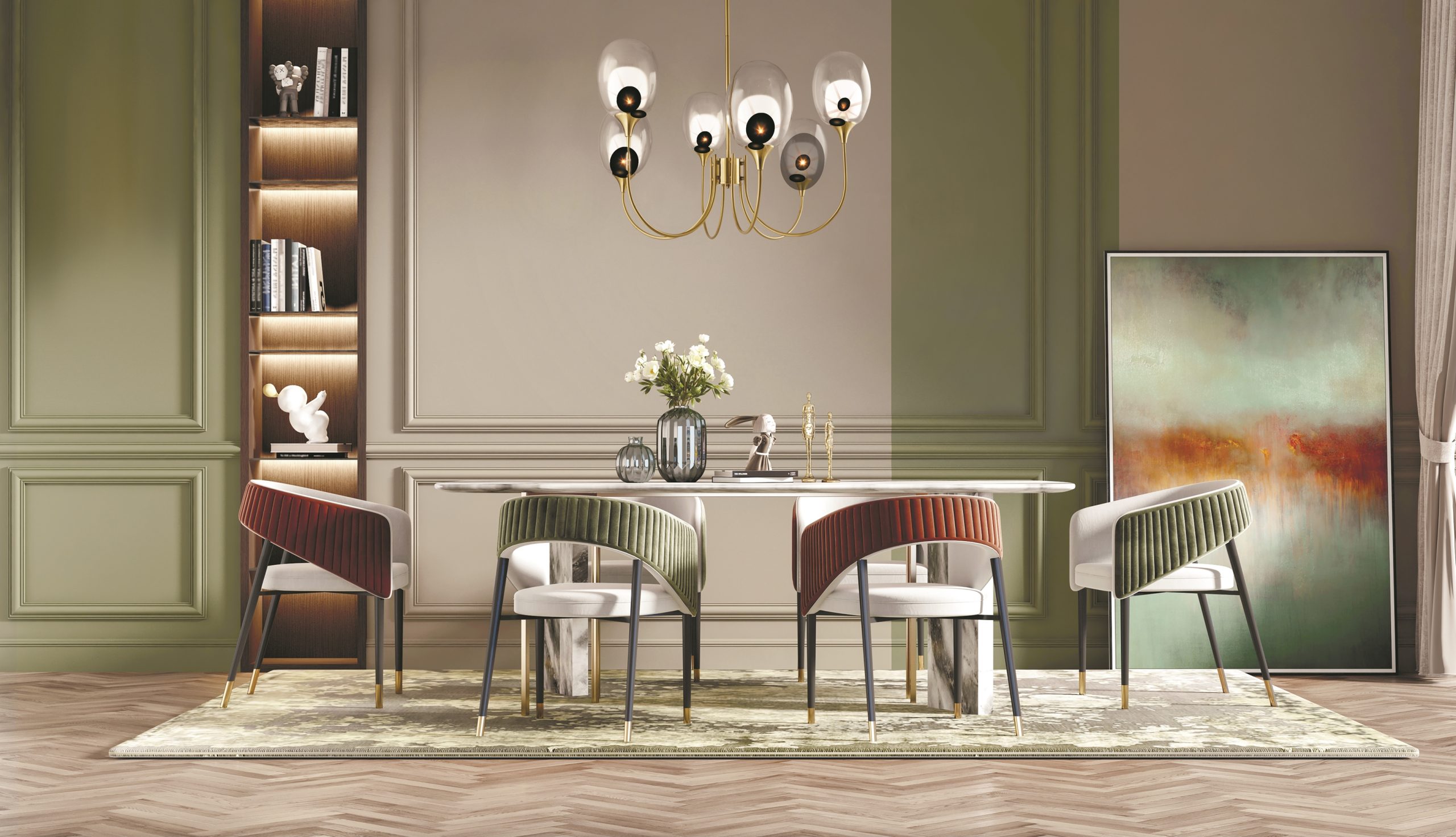 Подвесной светильник Aura E14х6 Подвесной светильник Maytoni MOD016PL-06BS — изображение 2