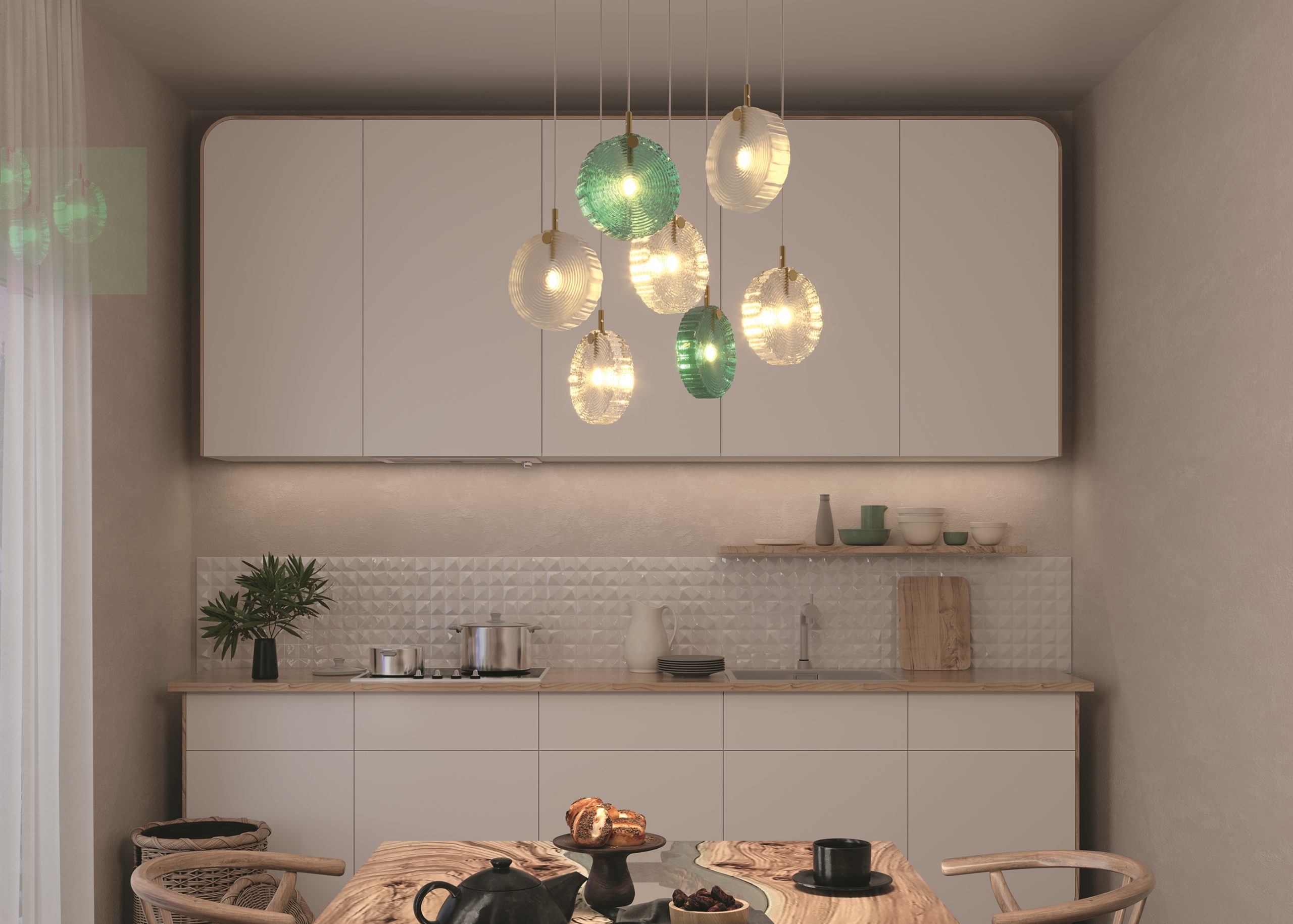 Подвесной светильник Frozen G4х7 Подвесной светильник Maytoni MOD254PL-07BS — изображение 4