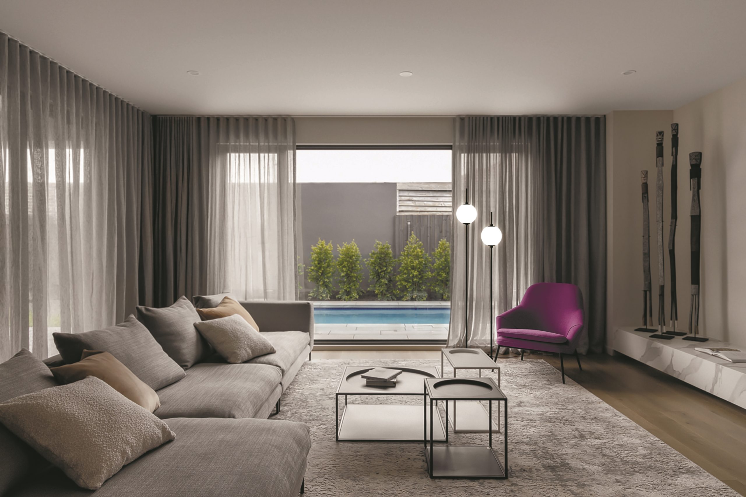 Напольный светильник (торшер) The Sixth Sense 3000К 12Вт Напольный светильник (торшер) Maytoni Z020FL-L12BK — изображение 3