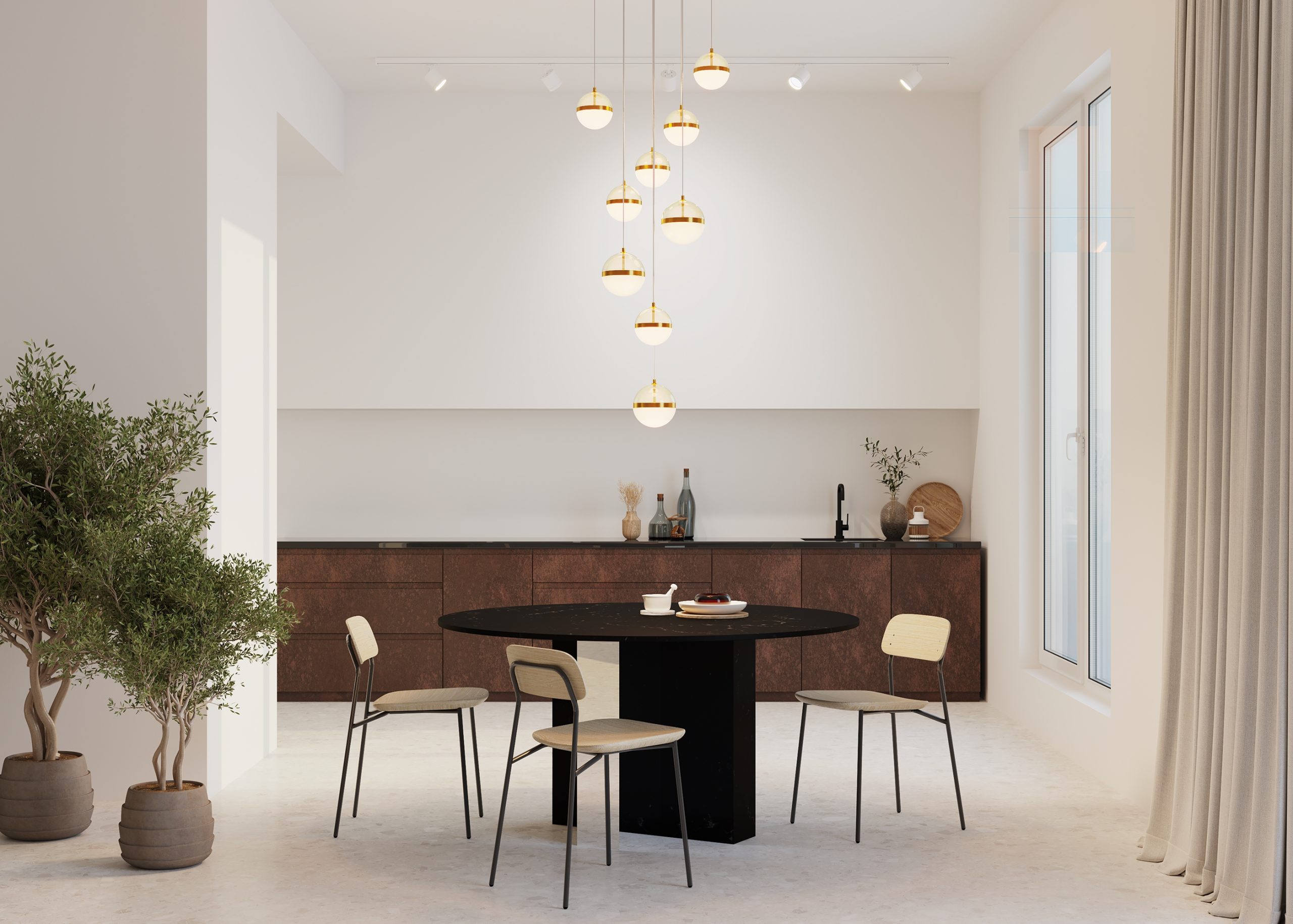 Подвесной светильник Area 3000К 120Вт Подвесной светильник Maytoni MOD295PL-L120BBS3K — изображение 2