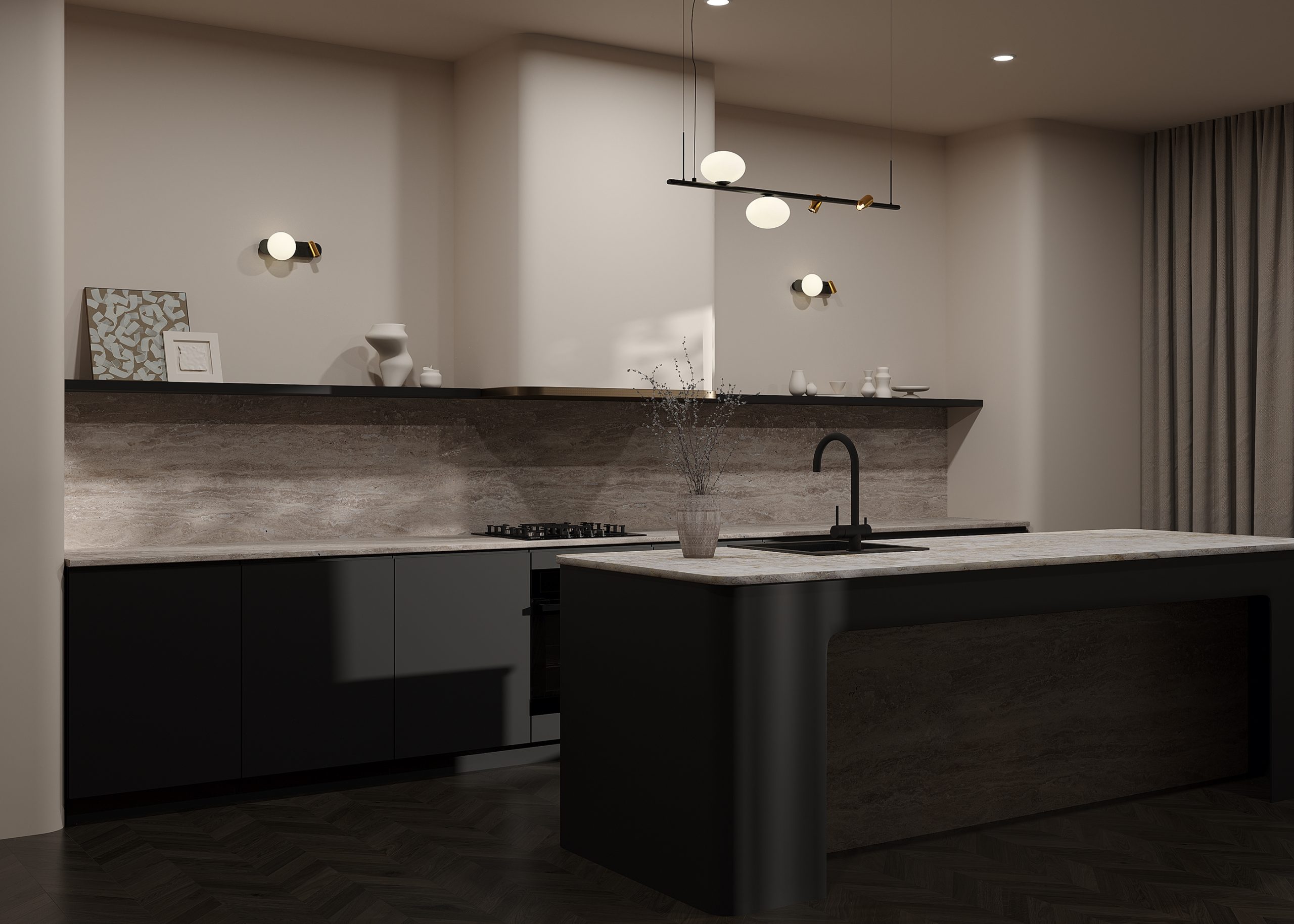 Подвесной светильник Inversio G9х2 Подвесной светильник Maytoni MOD350PL-02BBS — изображение 2