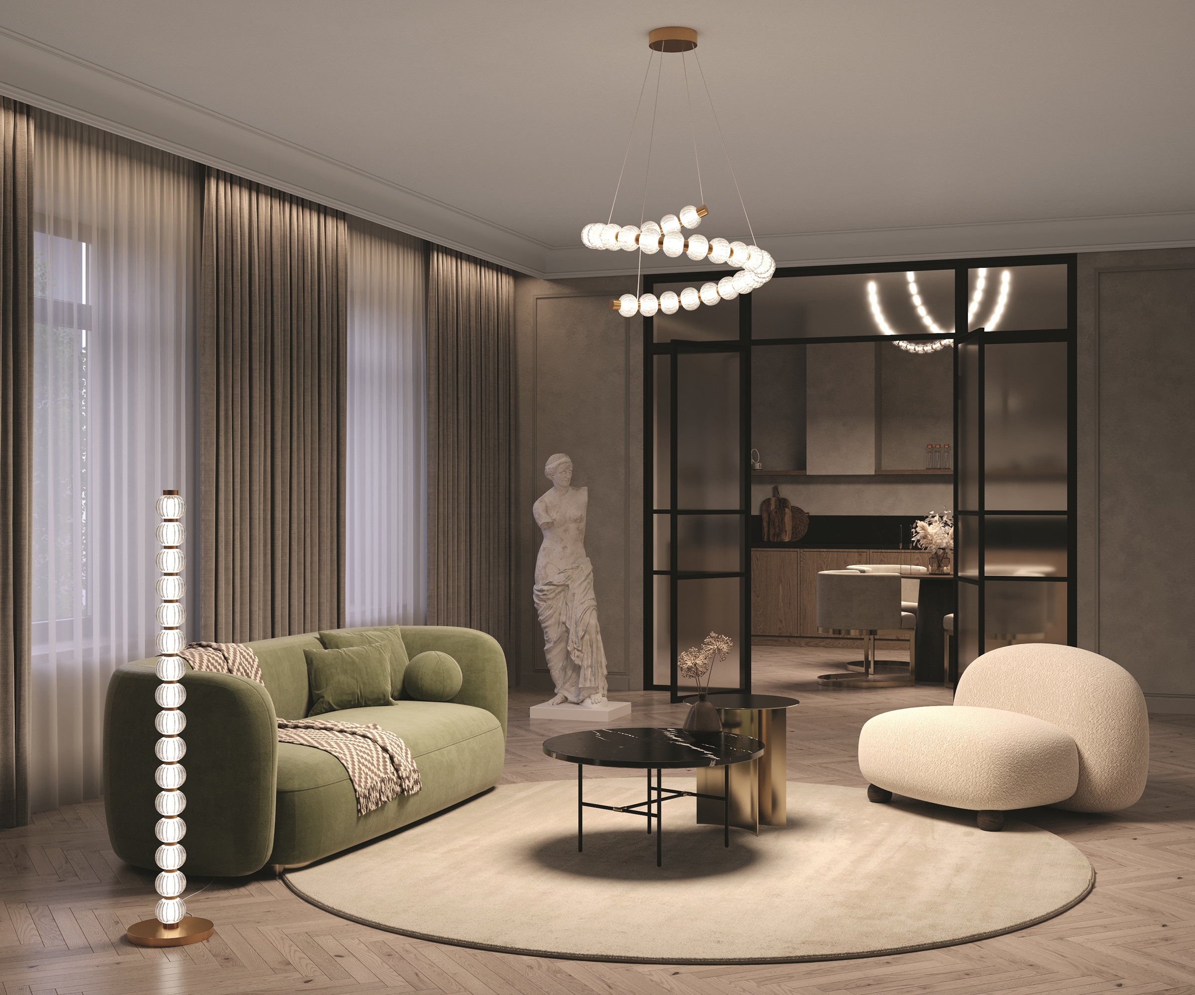 Потолочный светильник Amulet 3000К 36Вт Потолочный светильник Maytoni MOD555CL-L28G3K — изображение 2