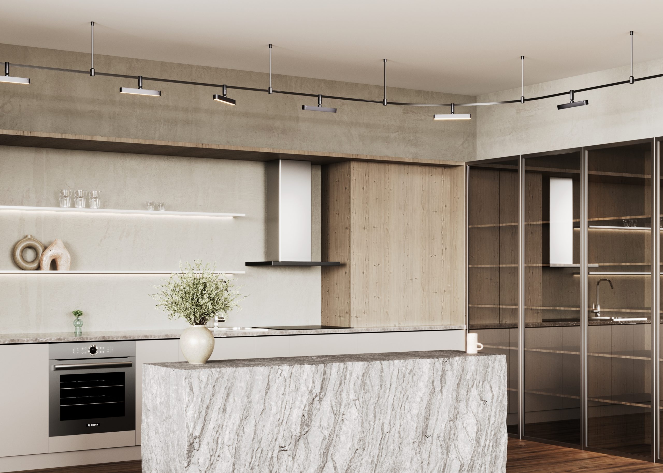 Трековый светильник Basis Rot Flexity 3000К 10Вт 100° Трековый светильник Technical TR202-1-10W3K-B — изображение 2