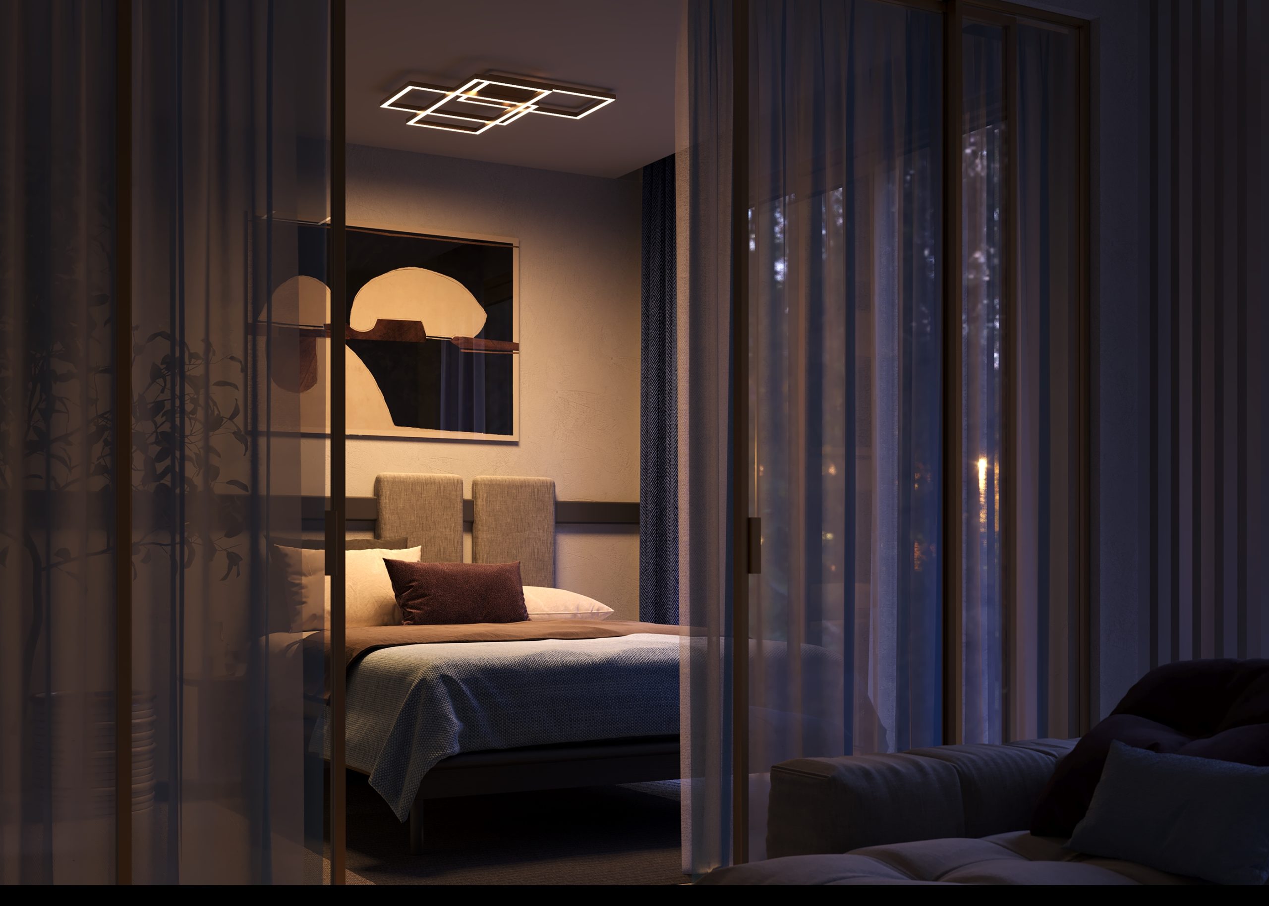 Потолочный светильник Rida 2600-3500К 78Вт Потолочный светильник Maytoni MOD015CL-L80GK — изображение 2