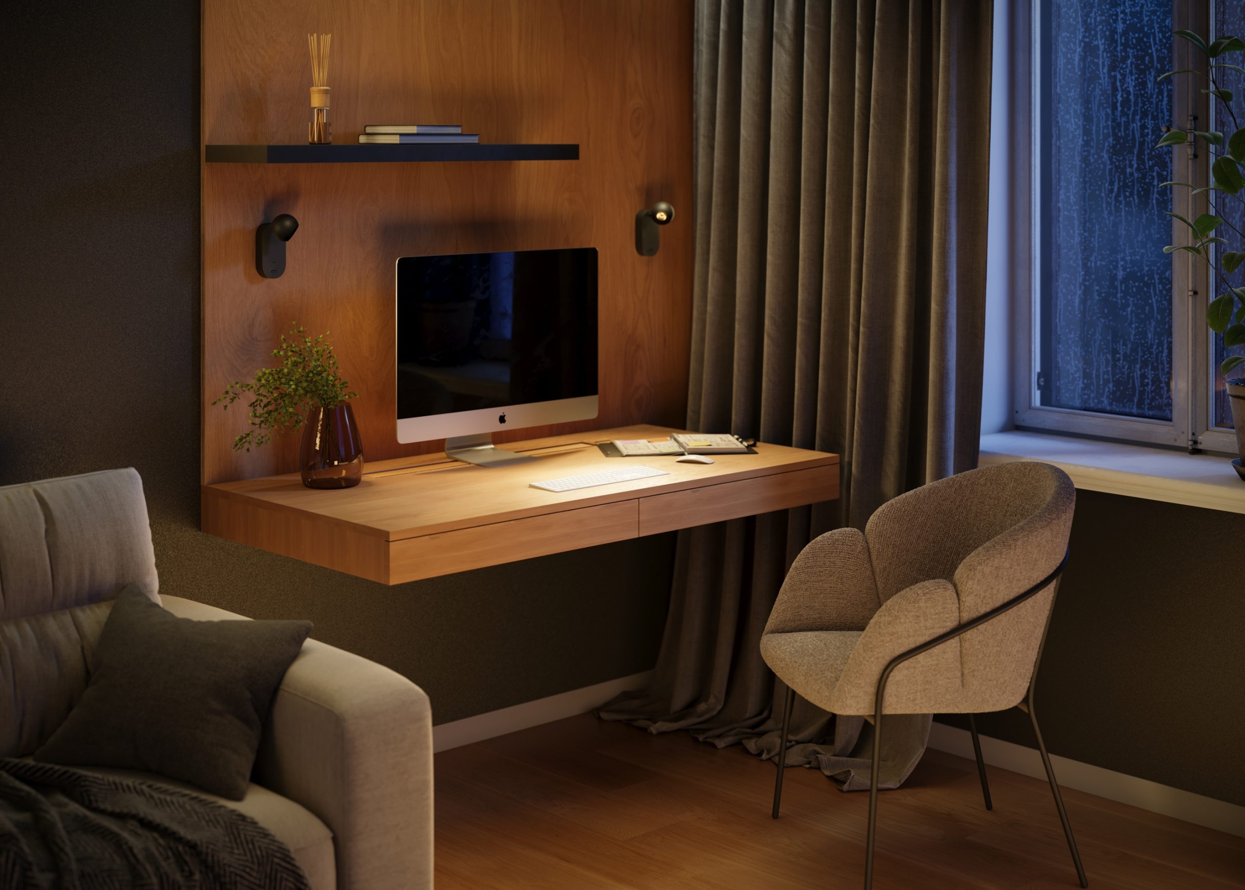 Настенный светильник (бра) Elfin 3000K 5Вт Настенный светильник (бра) Maytoni MOD434WL-L5B3K — изображение 3