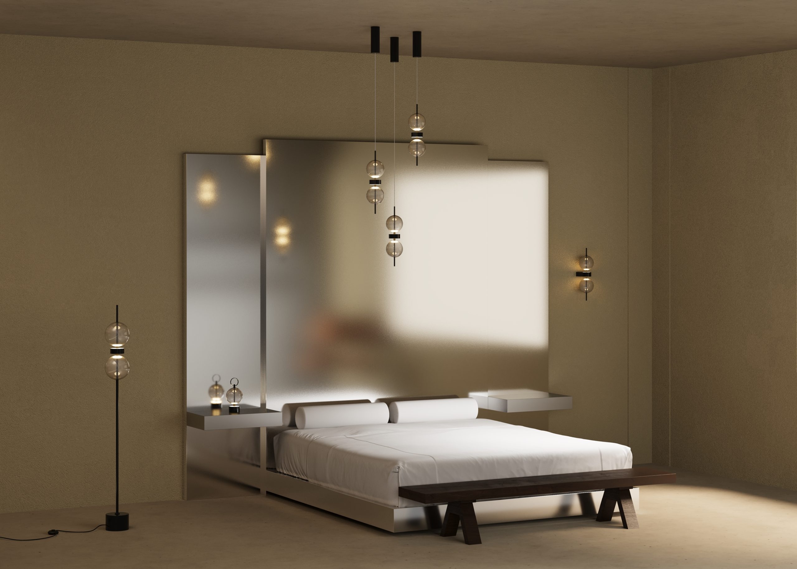 Напольный светильник (торшер) Double Moon 3000К 15Вт Напольный светильник (торшер) Maytoni MOD478FL-L15B3K — изображение 2