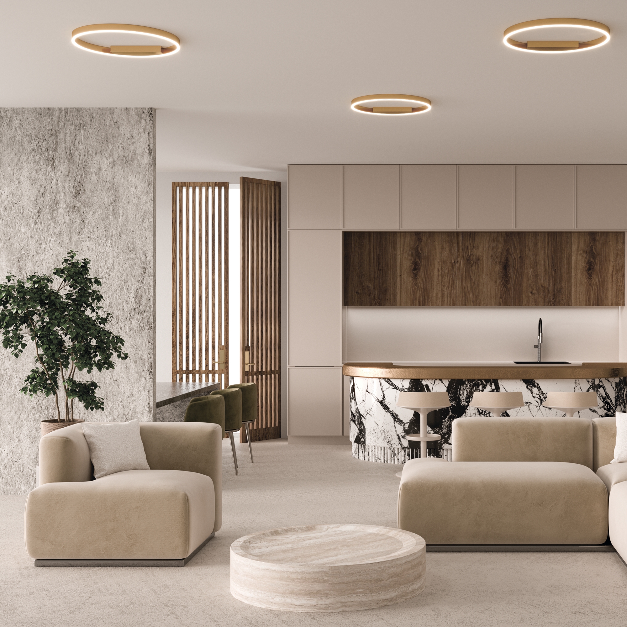 Потолочный светильник Rim 2600-3500К 35Вт Потолочный светильник Maytoni MOD058CL-L35BSK — изображение 4