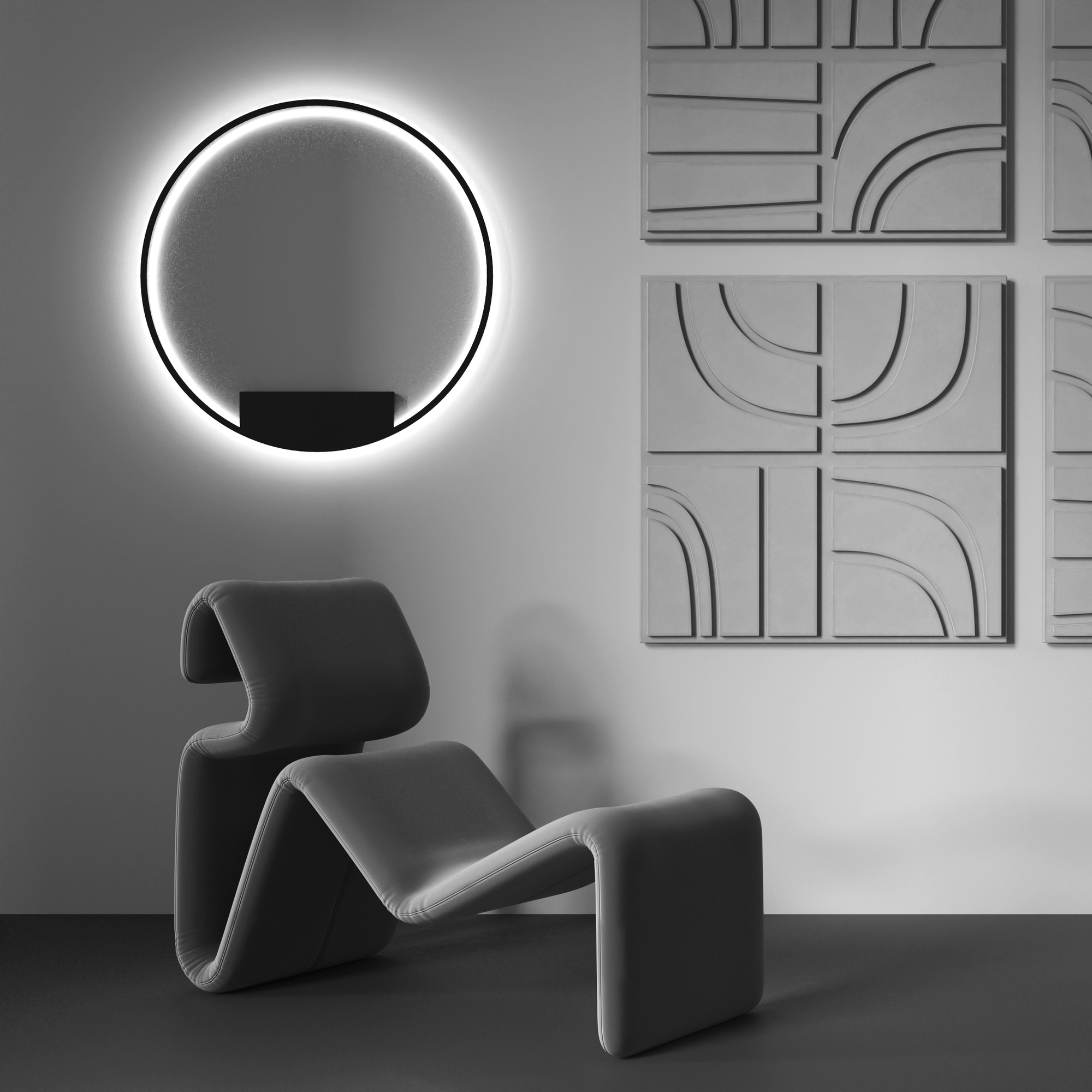 Настенный светильник (бра) Rim 3000-4000К 52Вт Настенный светильник (бра) Maytoni MOD058WL-L50BK — изображение 4