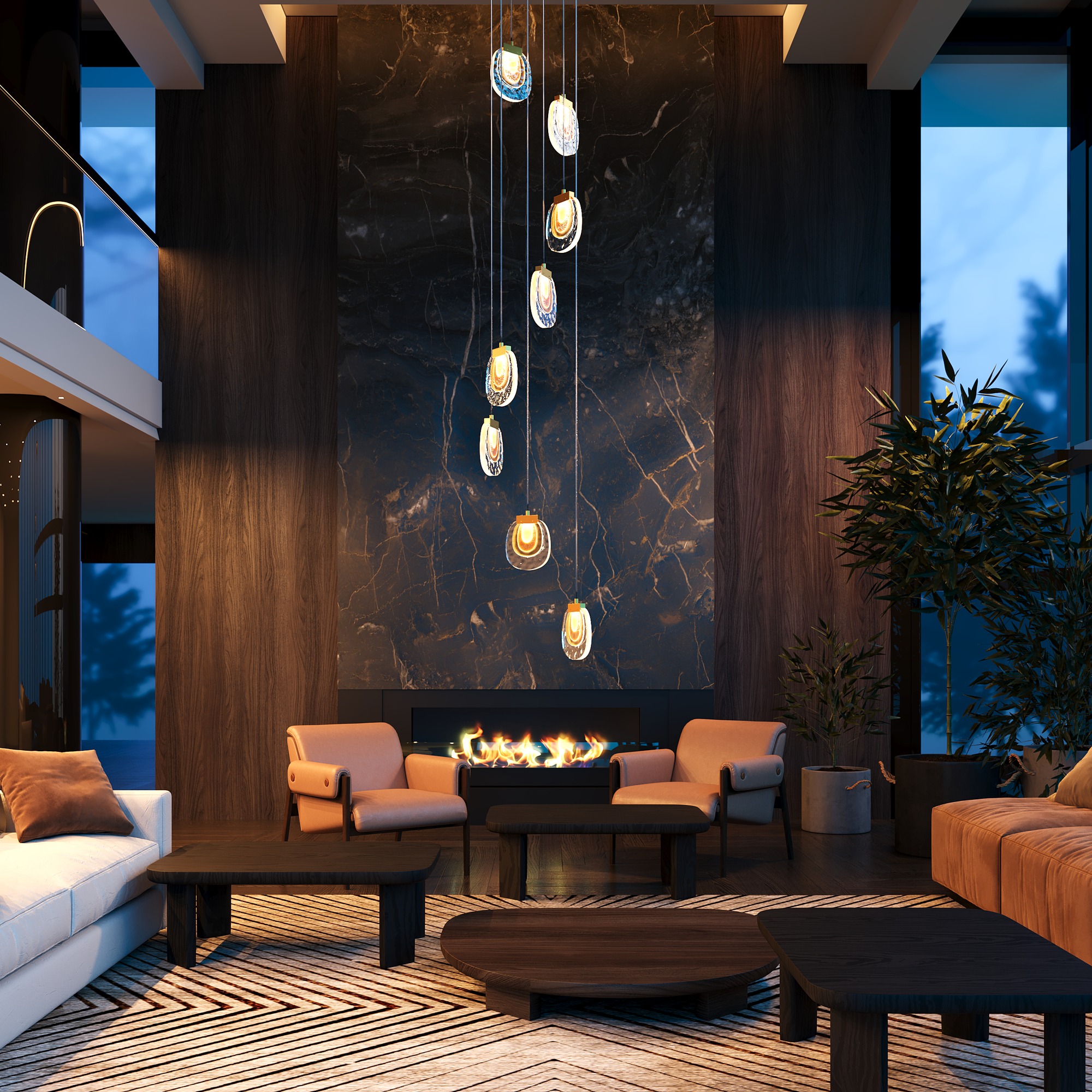 Подвесной светильник Biology 3000К 30Вт Подвесной светильник Maytoni MOD367PL-L30BBSK — изображение 2