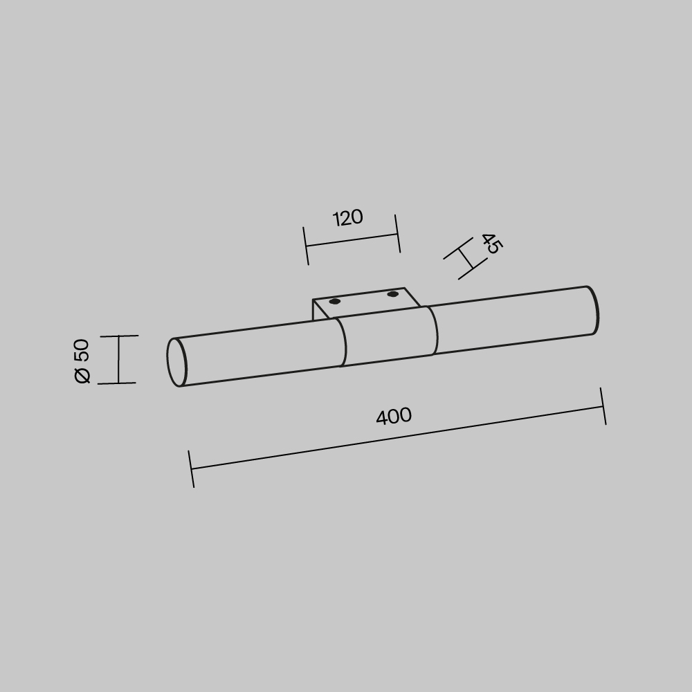 Подсветка Aurelio 4000К 8Вт IP 44 Подсветка Maytoni MIR001WL-L8CH — изображение 3