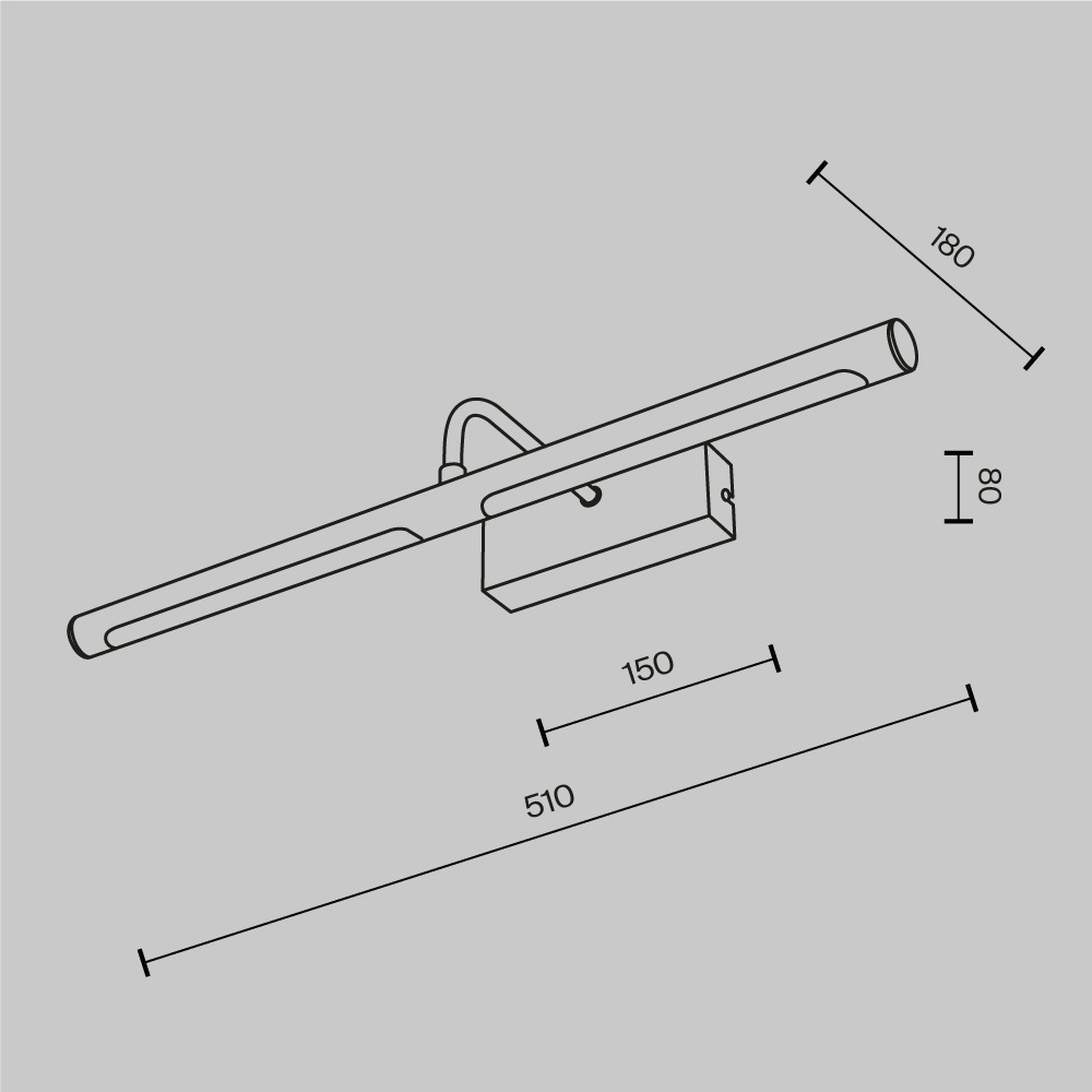 Подсветка Twinkle 4000K 12Вт Подсветка Maytoni MIR266WL-L12CH4K — изображение 4