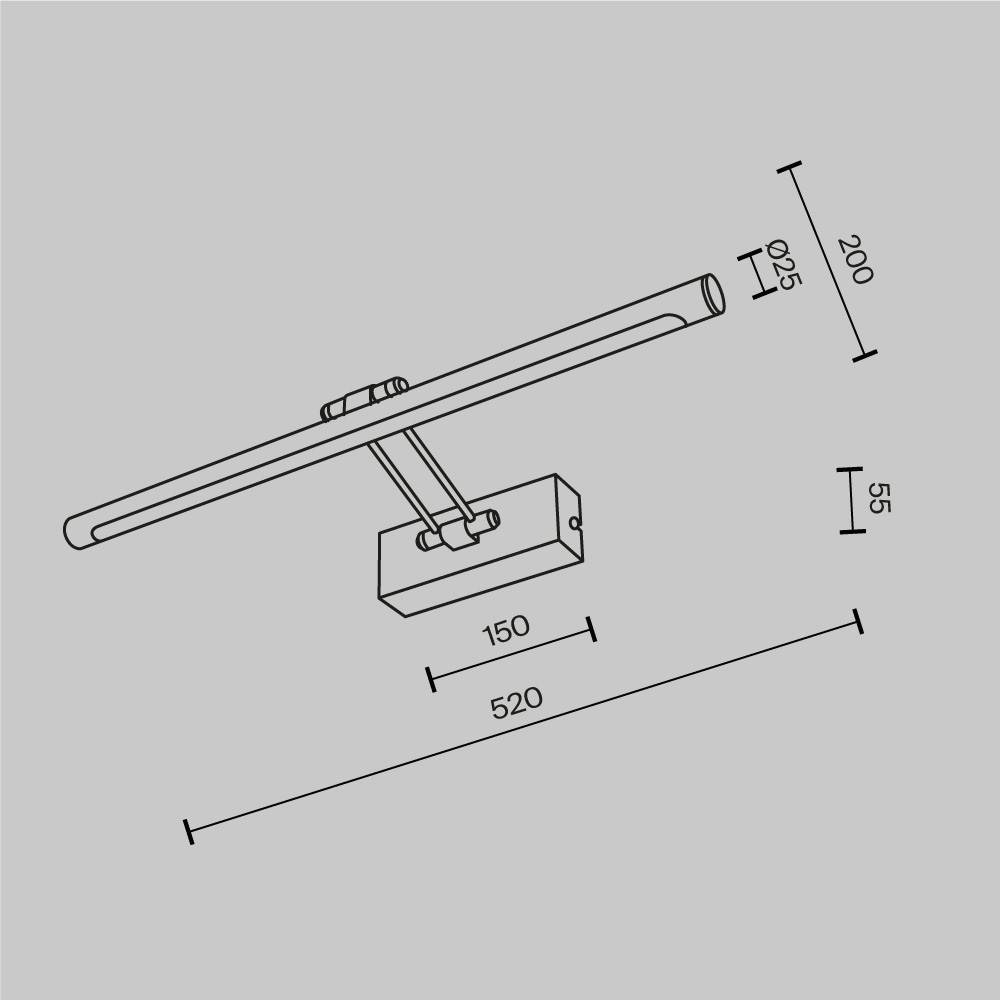 Подсветка Dazzle 2700K 12Вт Подсветка Maytoni MIR267WL-L12CH3K — изображение 4