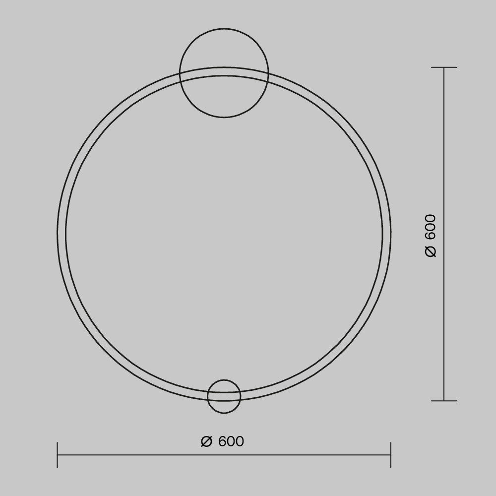 Настенный светильник (бра) Halo 4000 36Вт Настенный светильник (бра) Maytoni MOD005WL-L22BSK1 — изображение 2